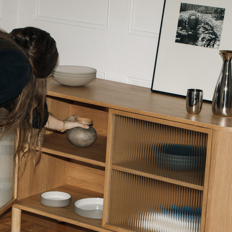 wood sideboard