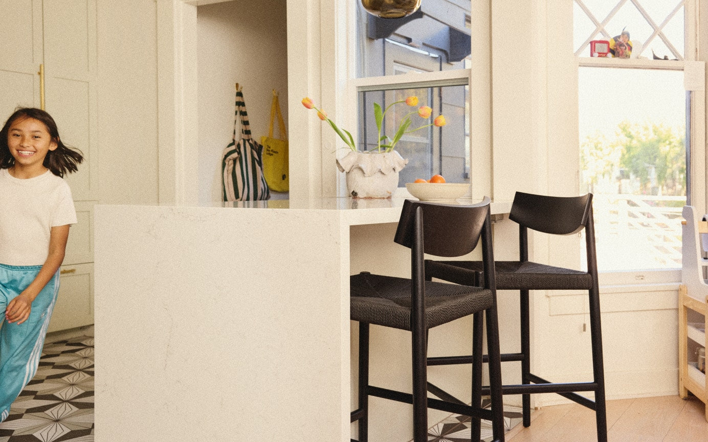 Dinner Guest Counter Stool, Black Oak/ Black Papercord Seat