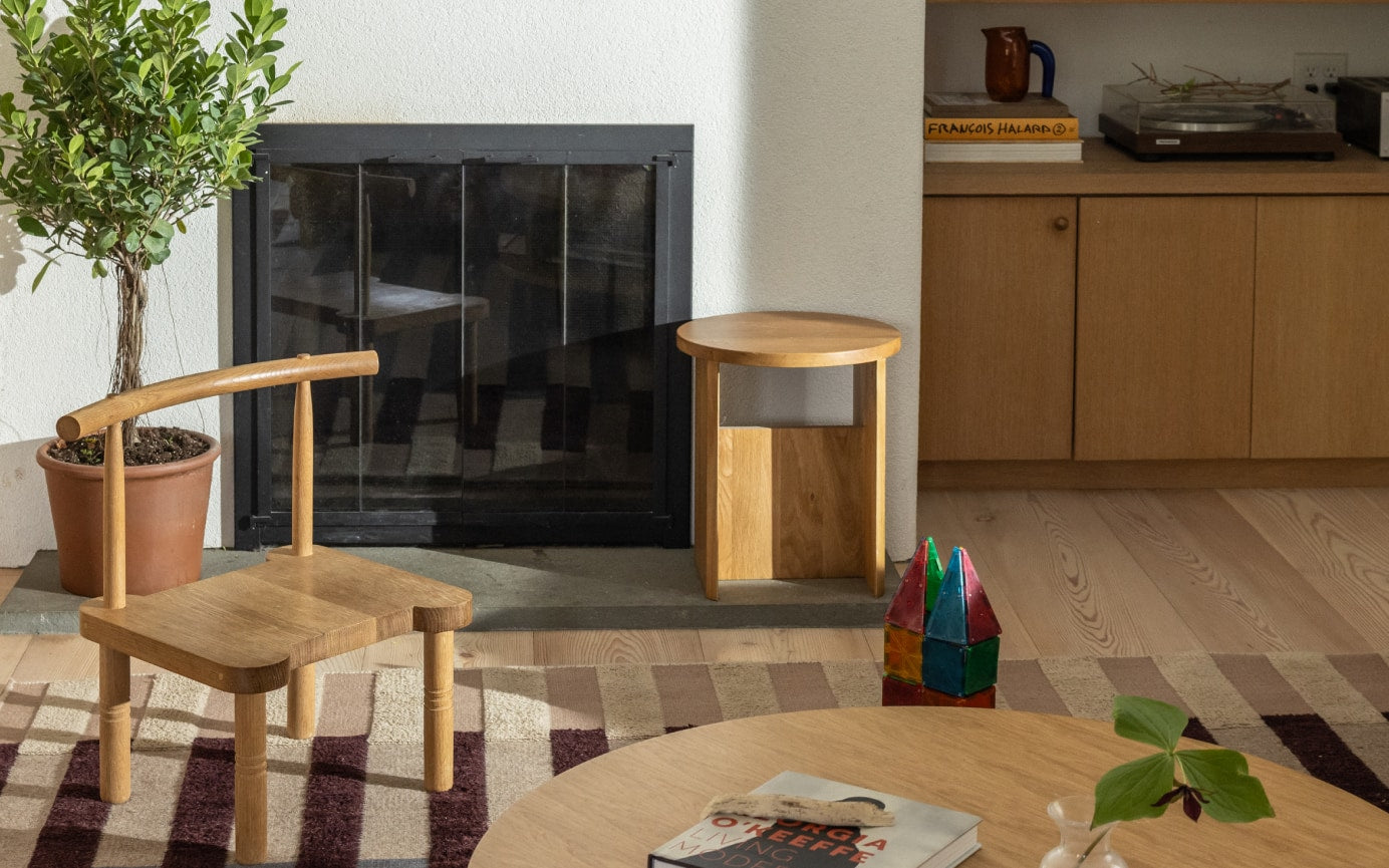 Field Stool, Oak