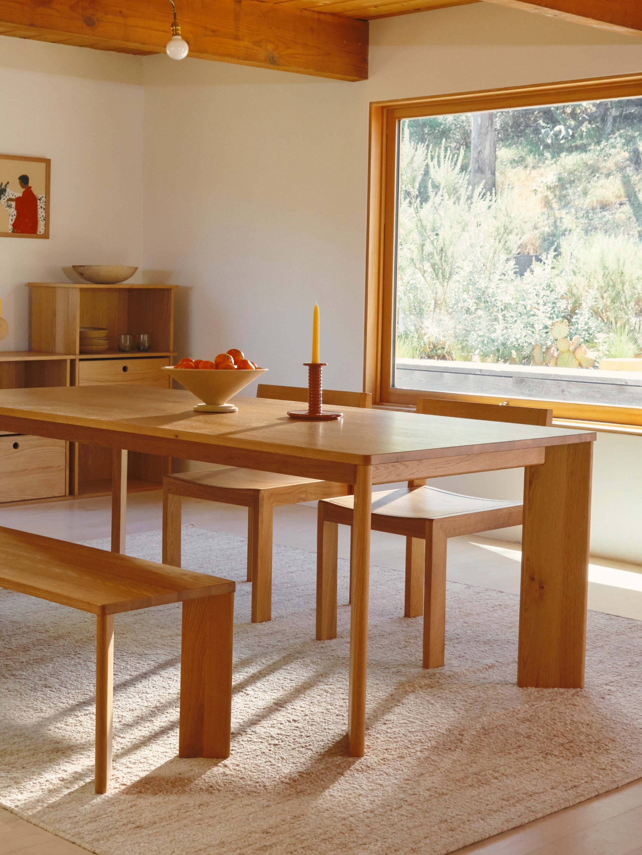 Frame Dining Table, Seats 4-6 People, Oak