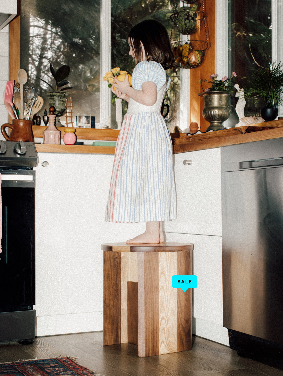 Field Stool, Limited Edition, Striped