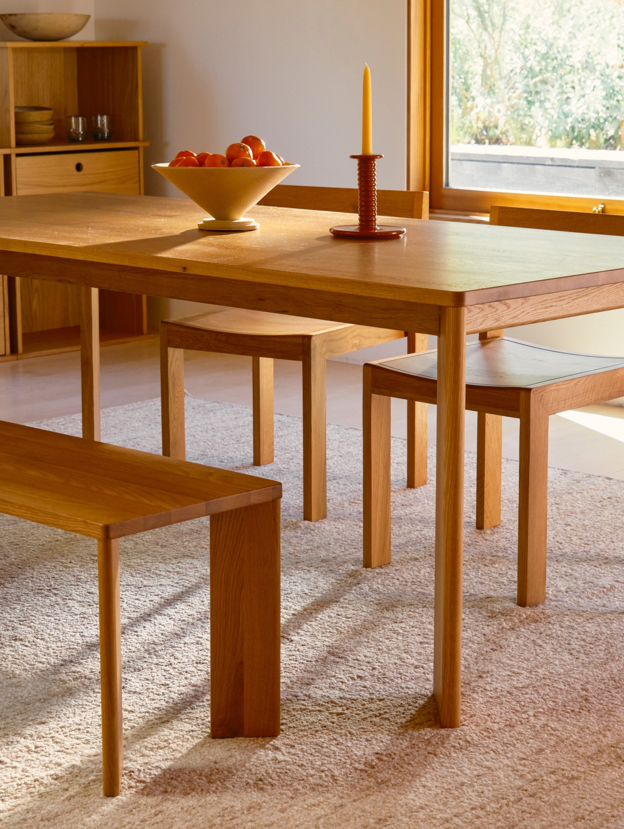Frame Dining Table, Seats 4-6 People, Oak