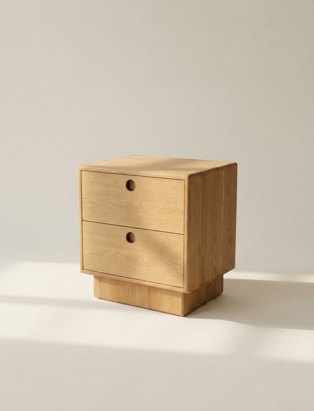 Square Up Nightstand, Oak