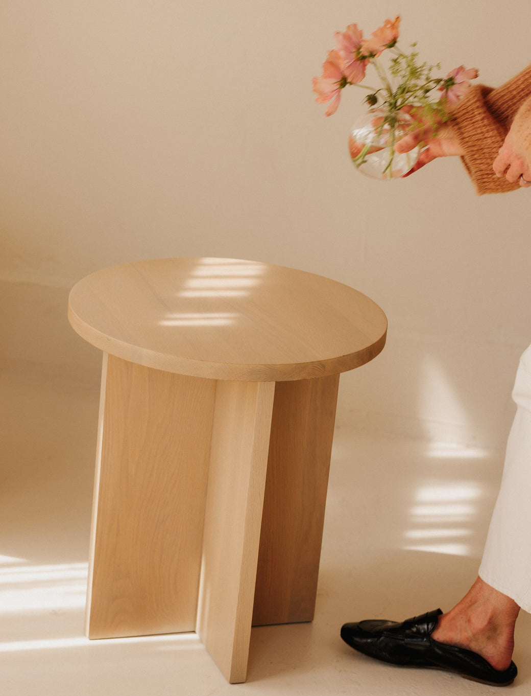 Harbour Side Table, Pale Oak