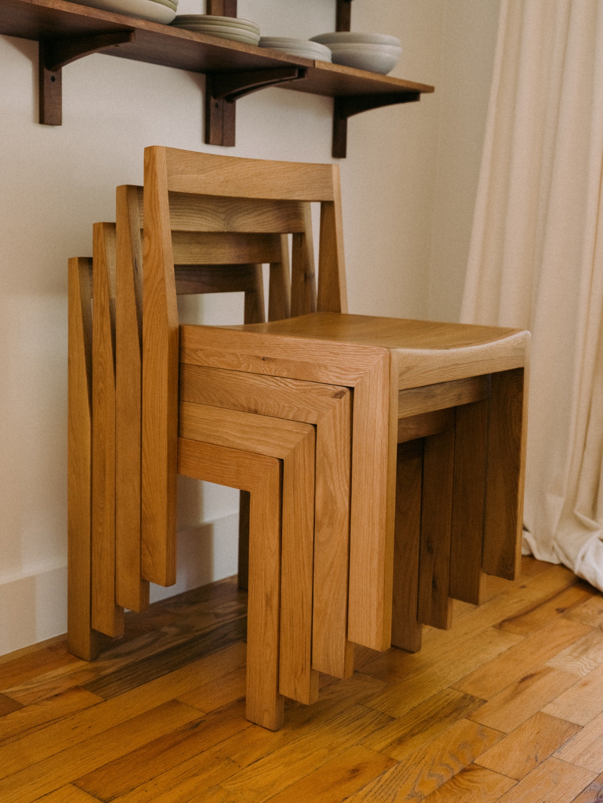 Plane Dining Chair (Set of Two), Oak