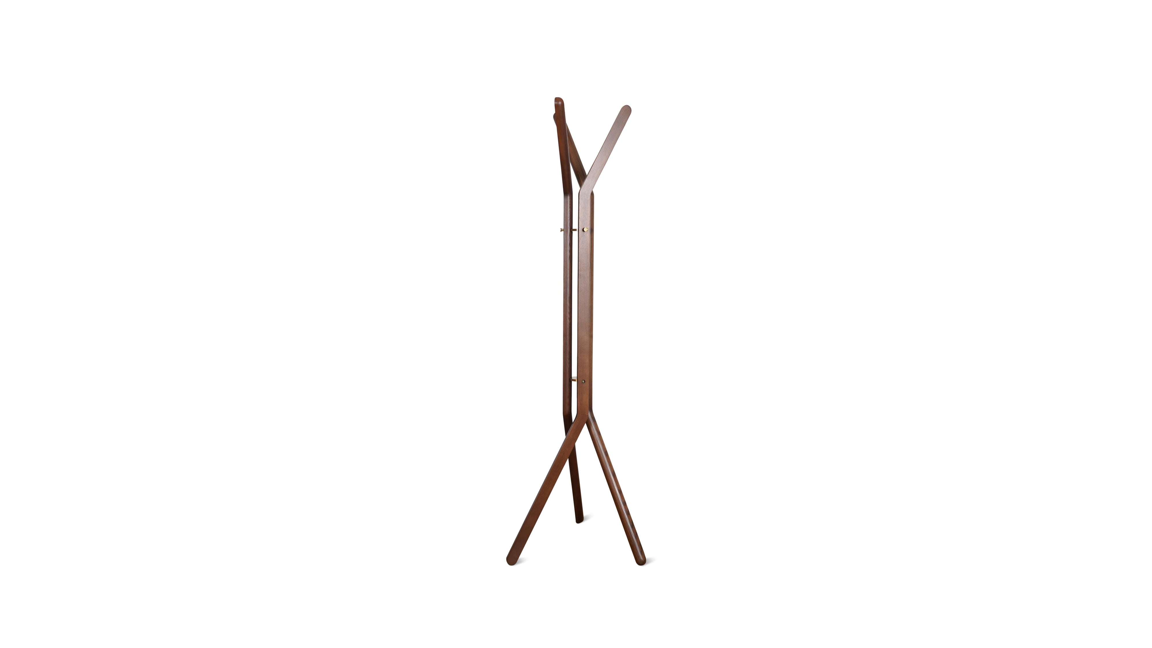 Unwind Coatrack, Stained Walnut