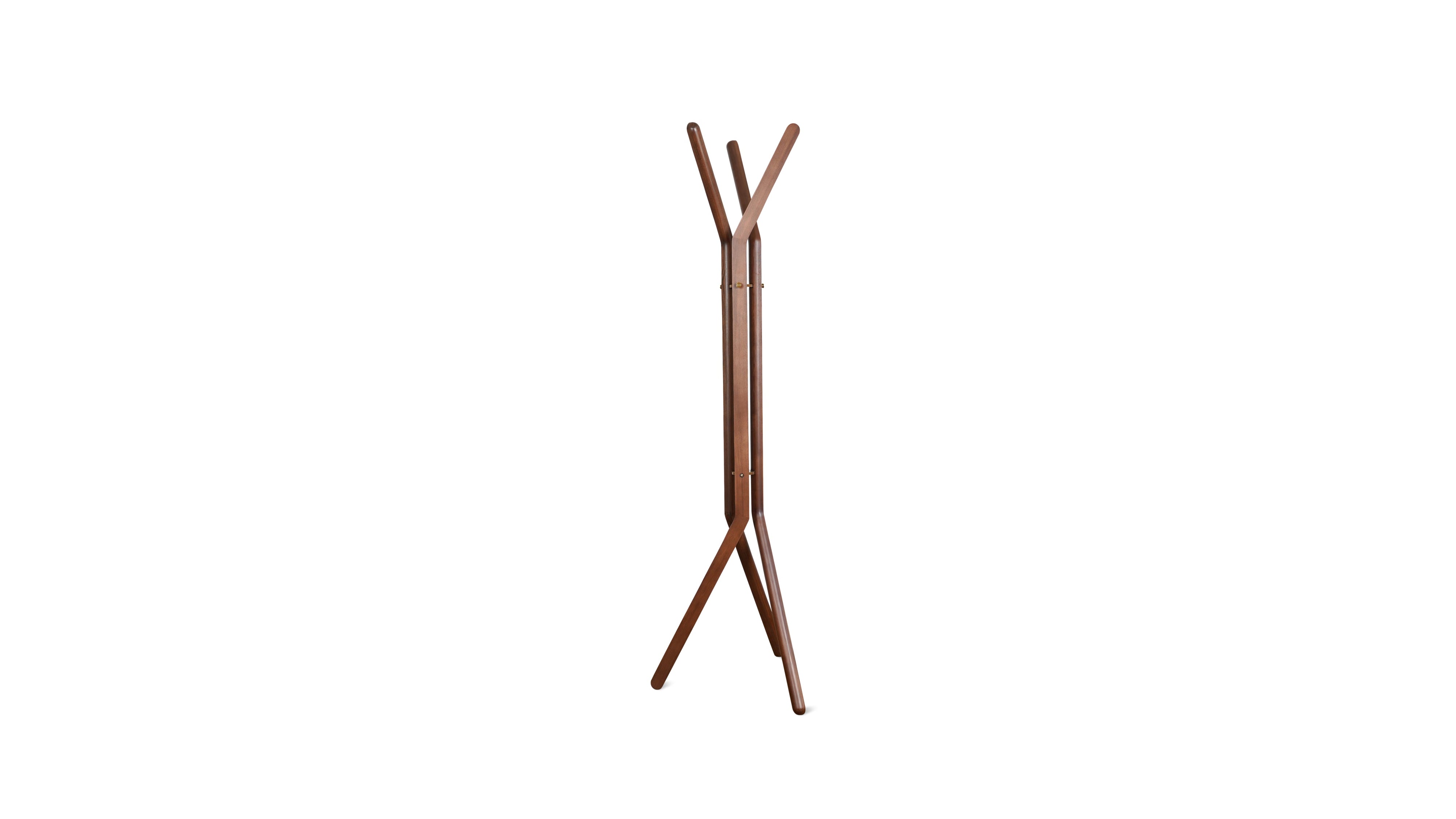 Unwind Coatrack, Stained Walnut
