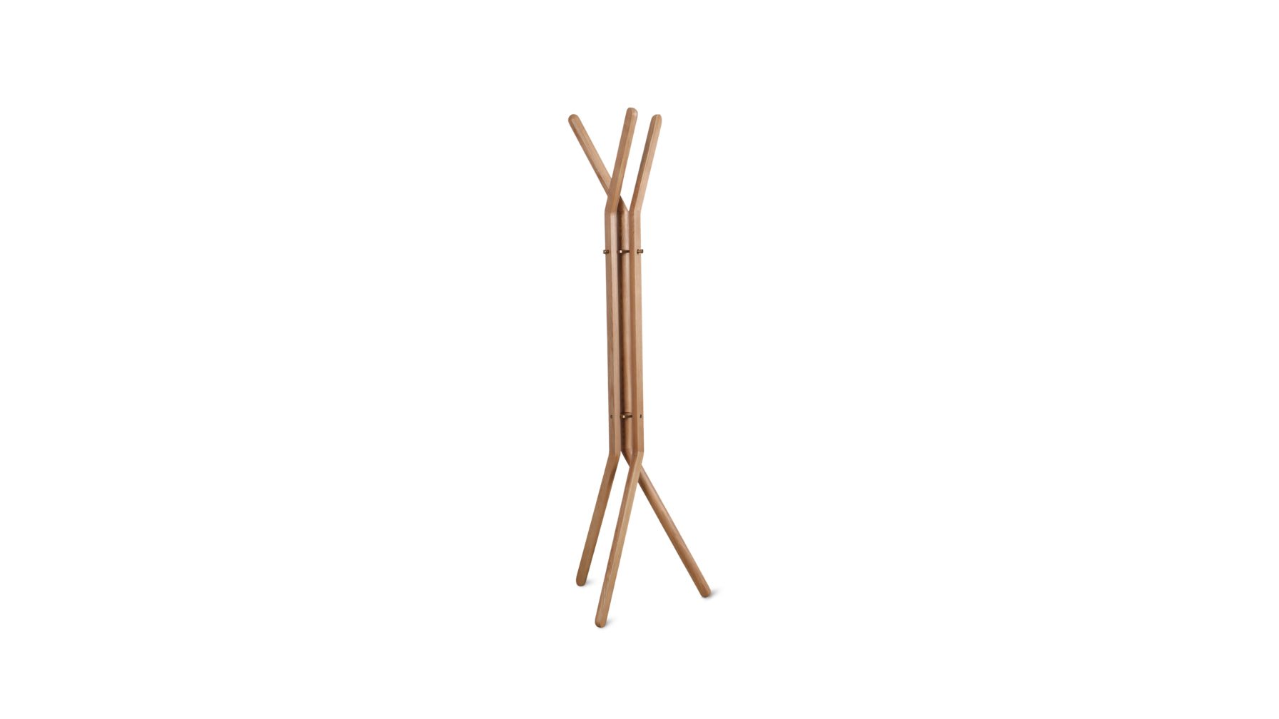 Unwind Coatrack, Stained Oak - Image 1