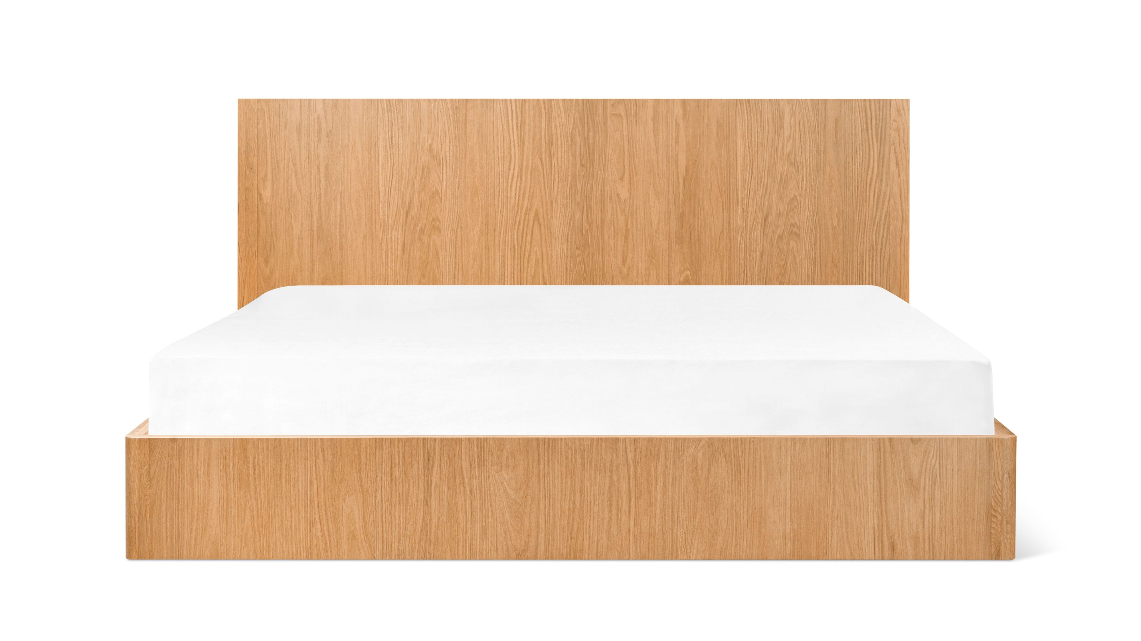 Form Storage Bed, Queen, White Oak