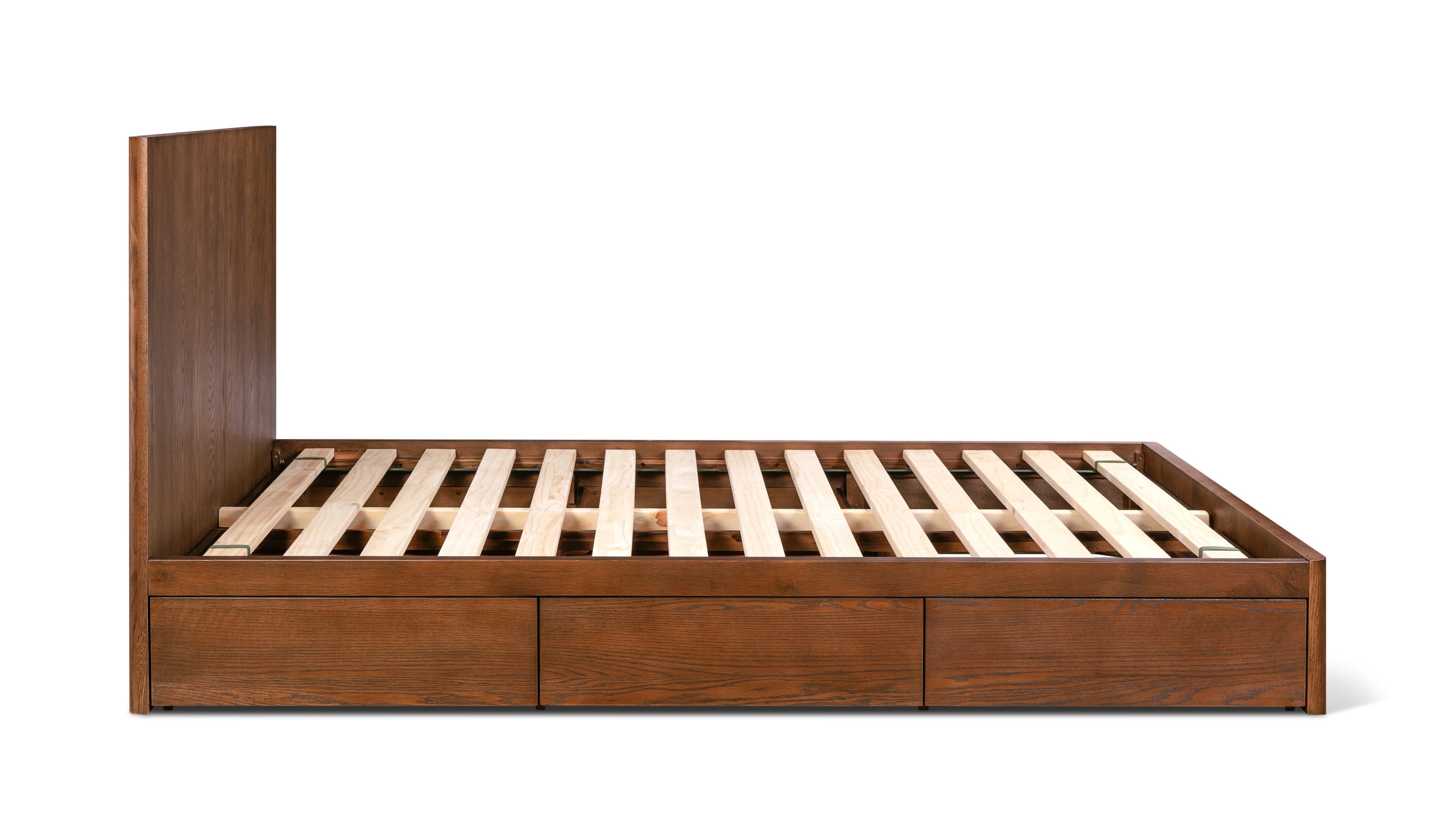 Form Storage Bed, Queen, Stained Walnut - Sundays Company CanadaBED-JU-001-116-0