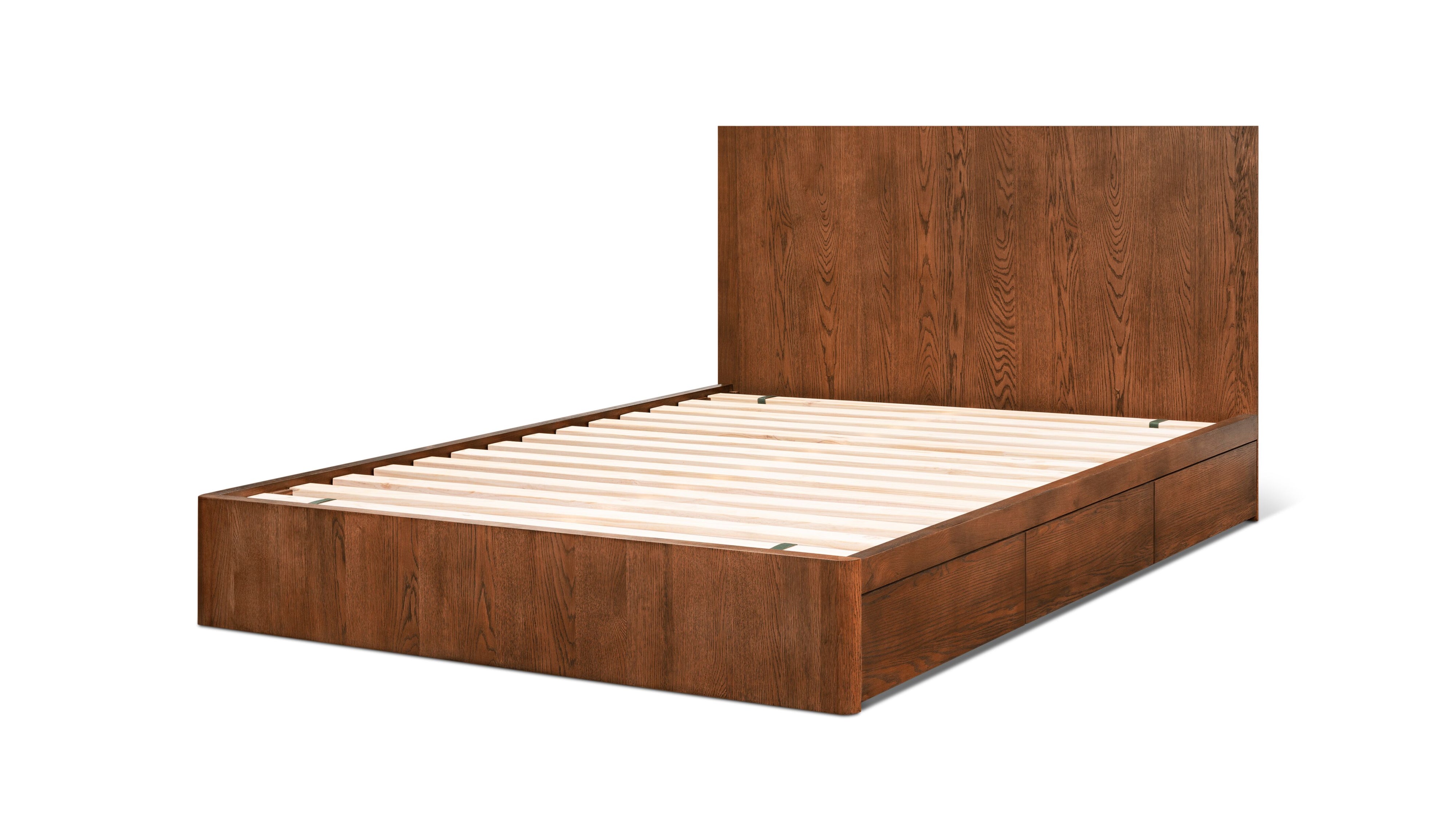 Form Storage Bed, Queen, Stained Walnut - Sundays Company CanadaBED-JU-001-116-0