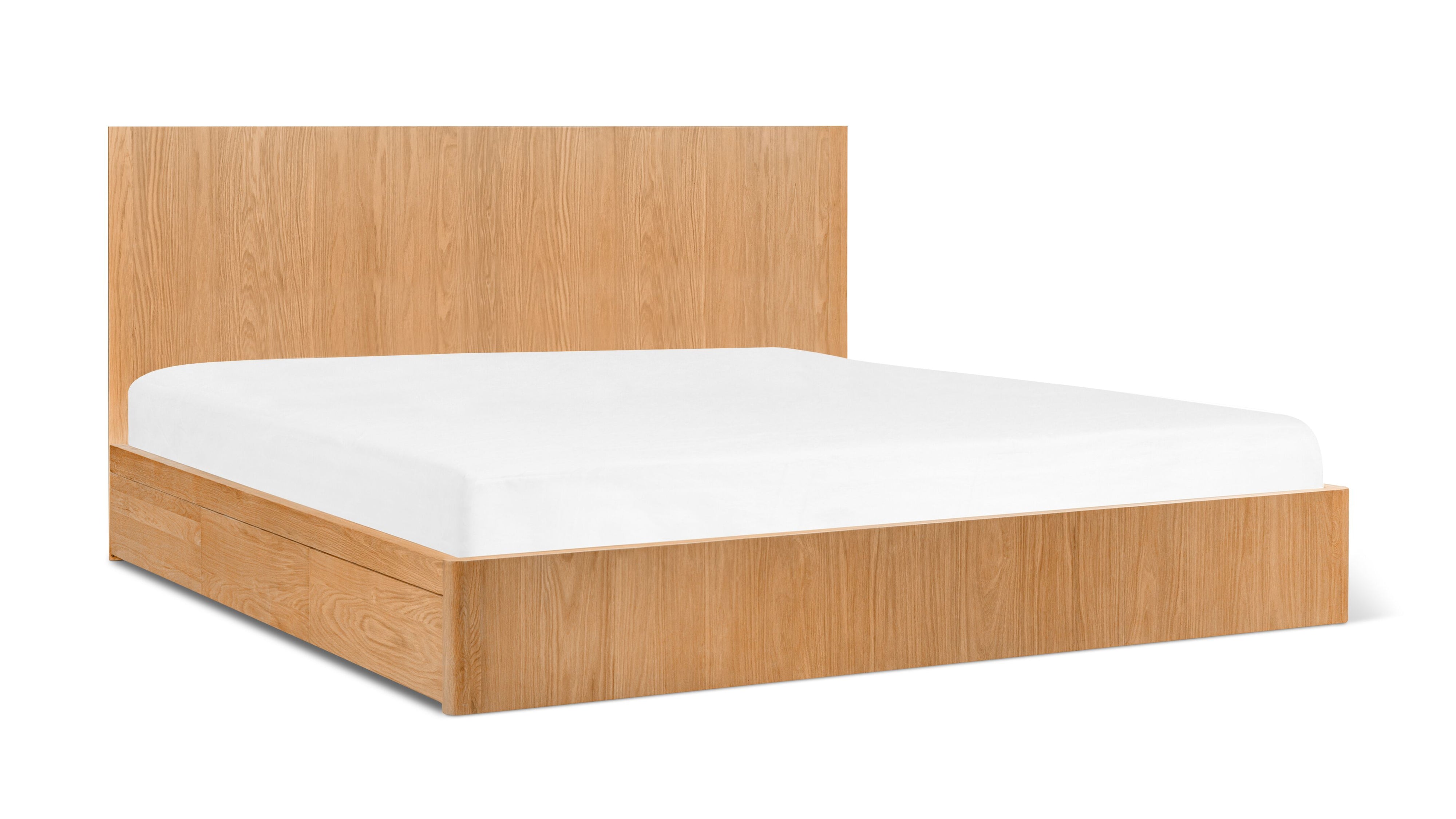 Form Storage Bed, King, White Oak - Sundays Company CanadaBED-JU-002-024-0