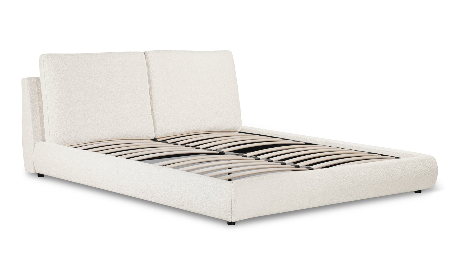 Cloud Bed, Queen, Cream Boucle