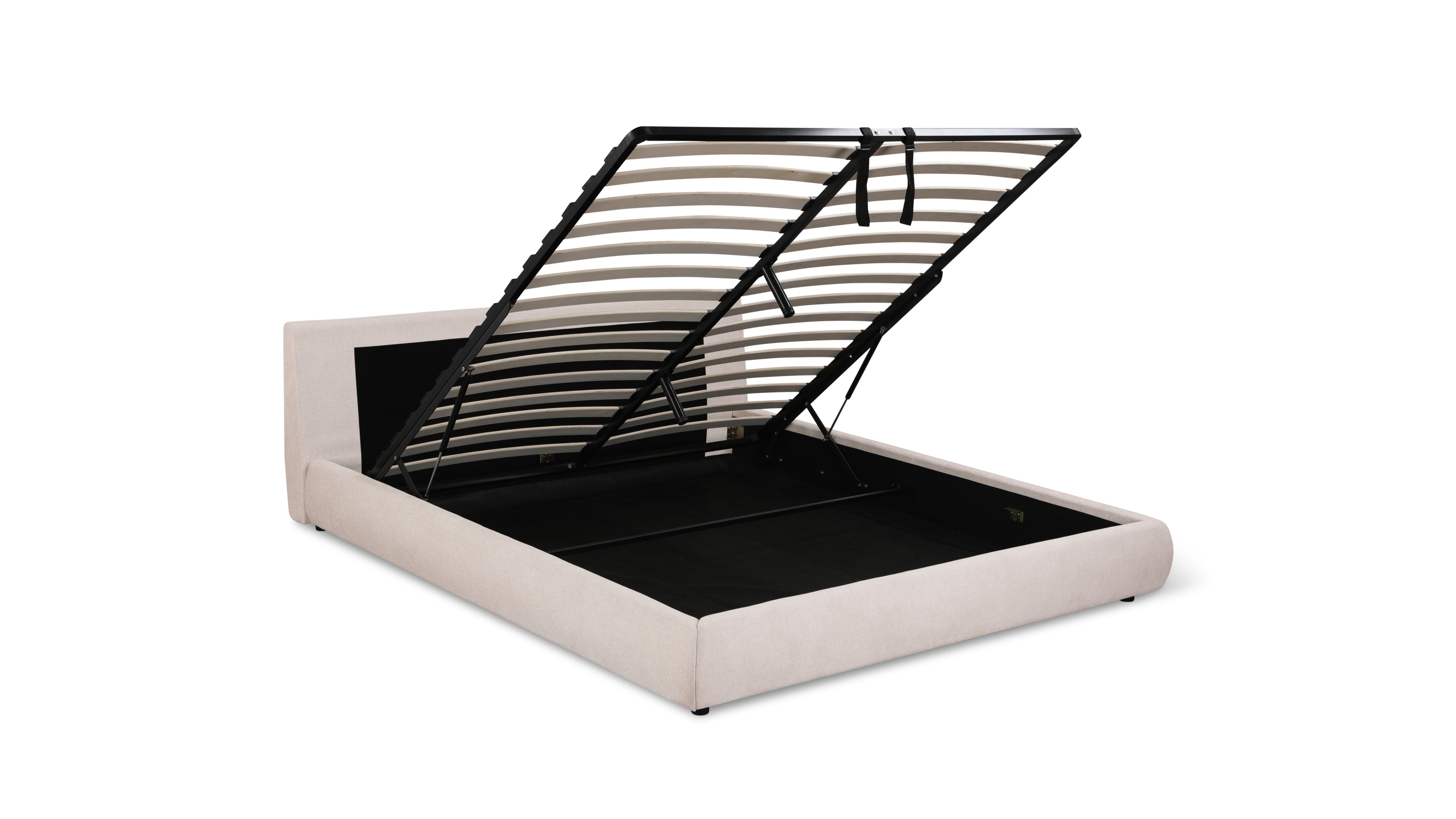 Cloud Bed With Storage, King, Latte - Image 8