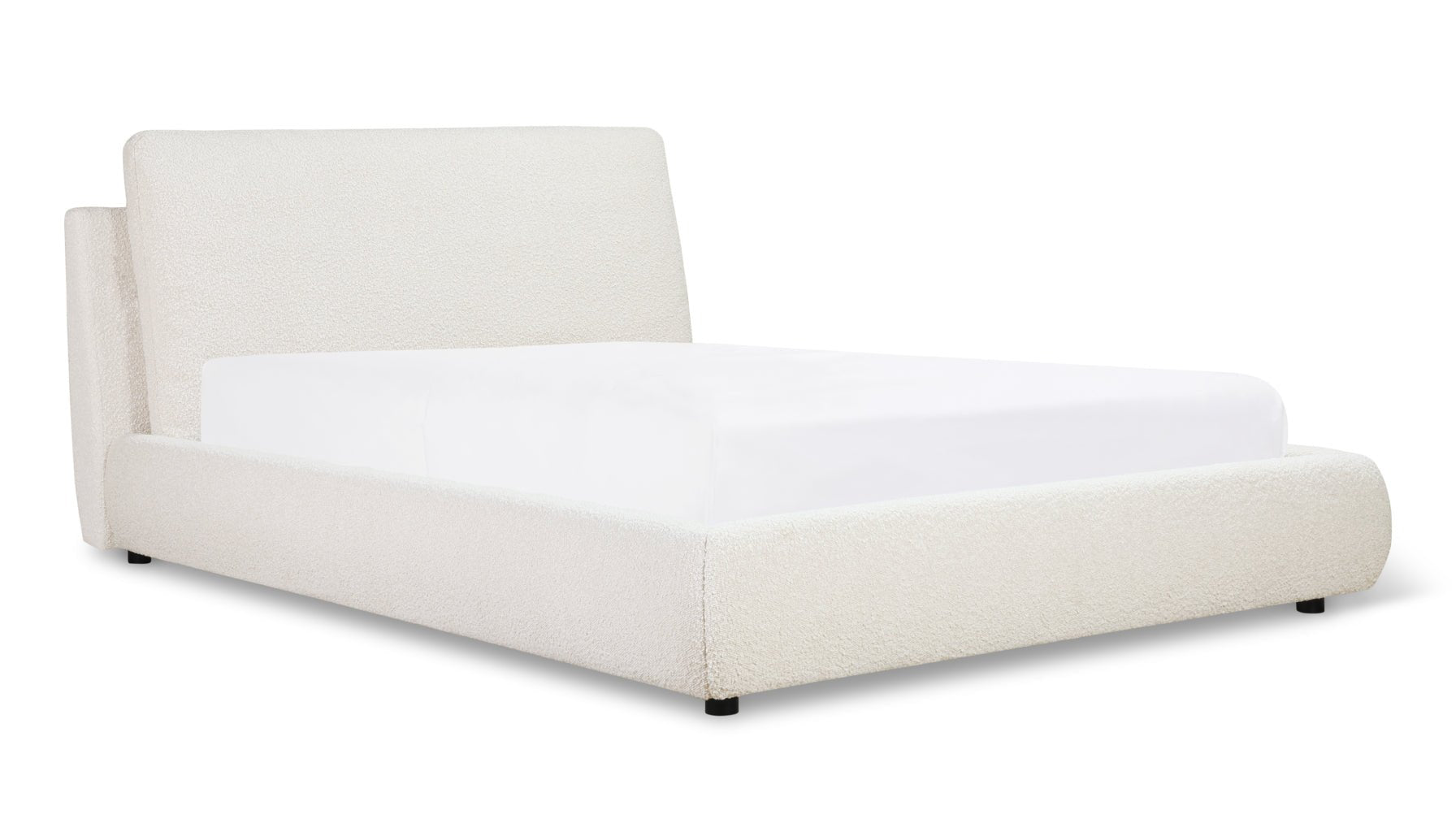 Cloud Bed, Full, Cream Boucle
