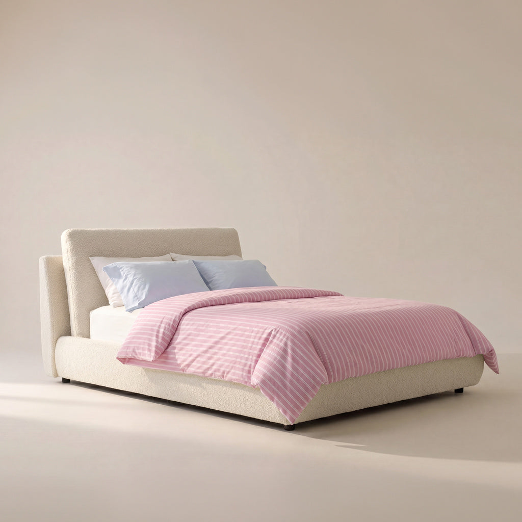 Cloud Bed, Full, Cream Boucle