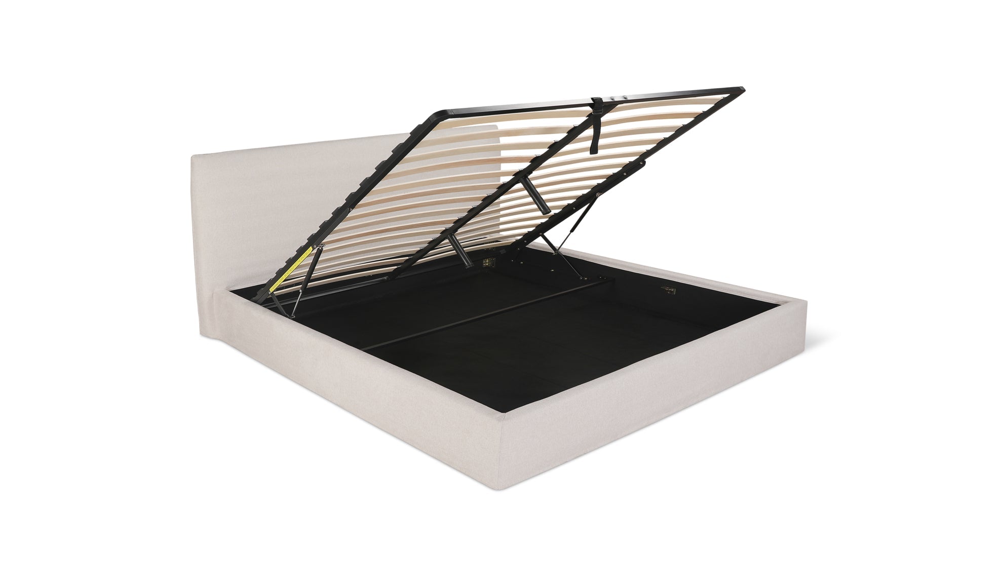 Wave Storage Bed, Queen, Latte