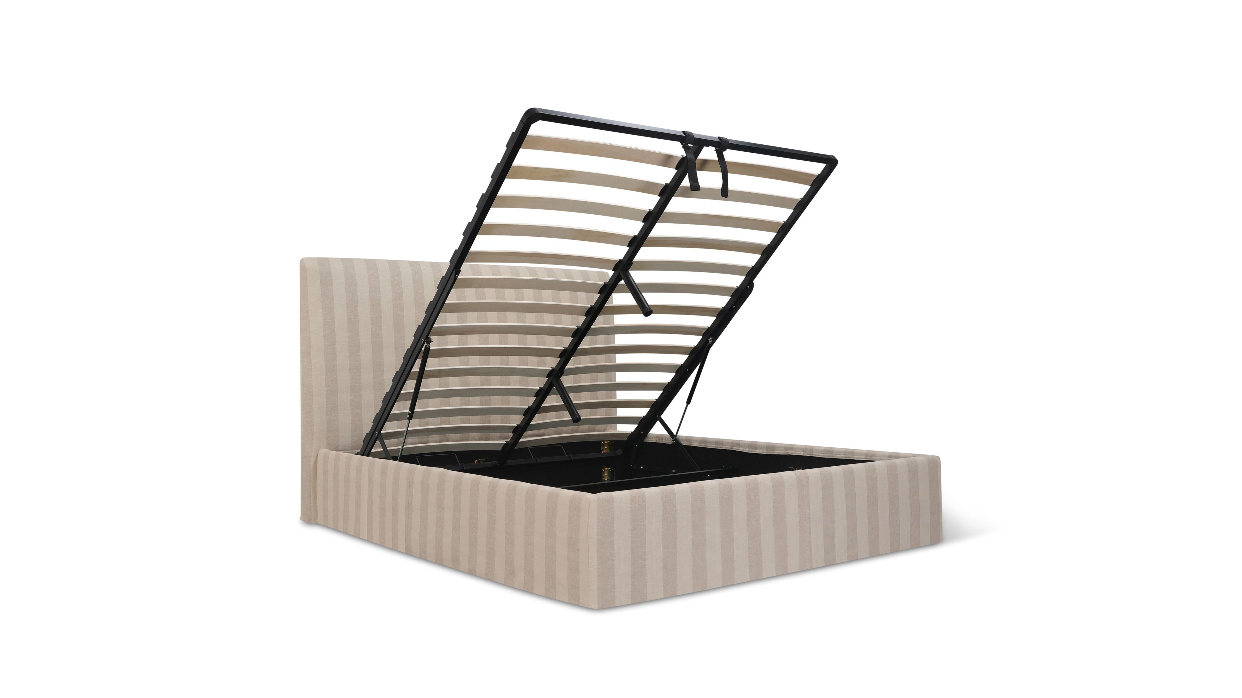 Wave Storage Bed, Queen, Dover Stripe - Sundays Company CanadaBED-RN-018-180-0