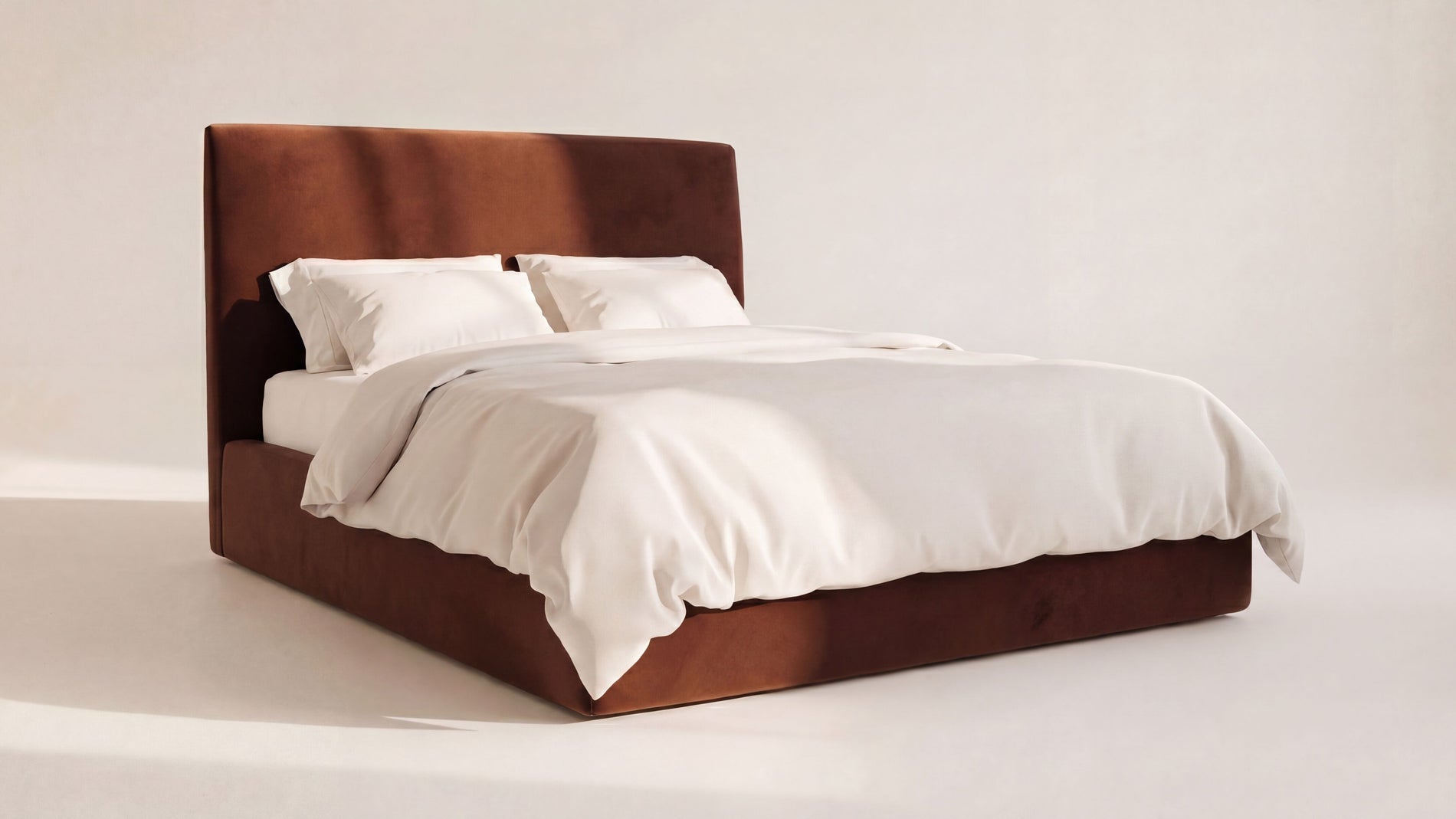 Wave Storage Bed, Queen, Toffee_image