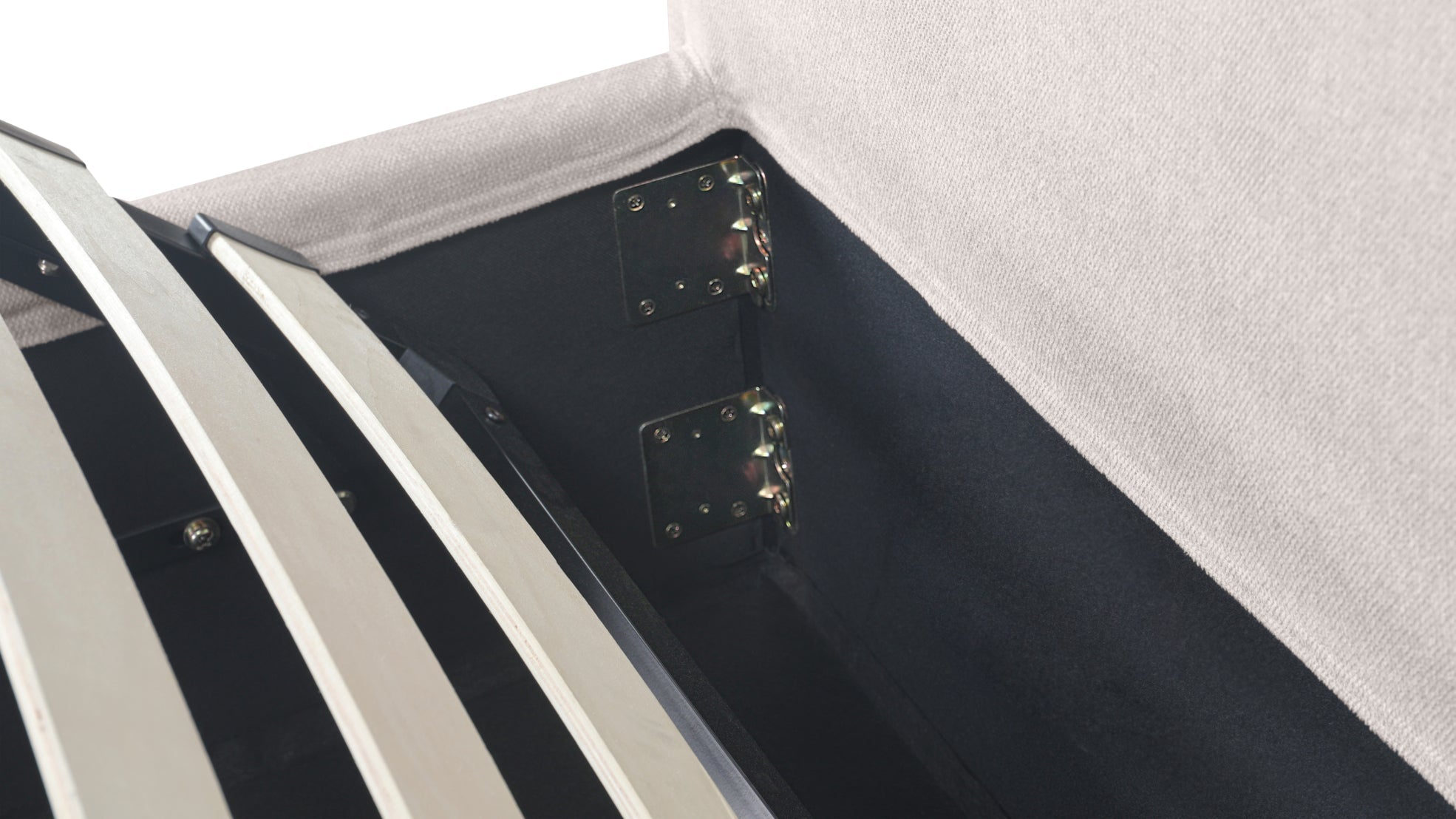Wave Storage Bed, King, Latte