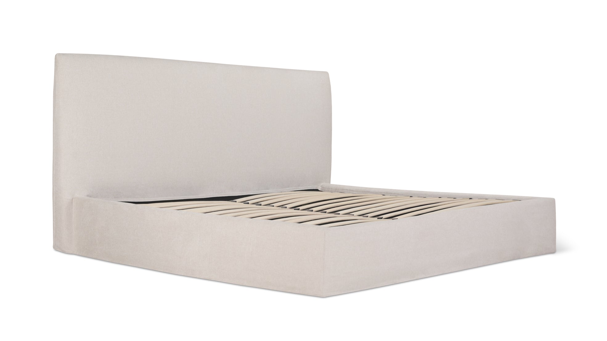 Wave Storage Bed, King, Latte