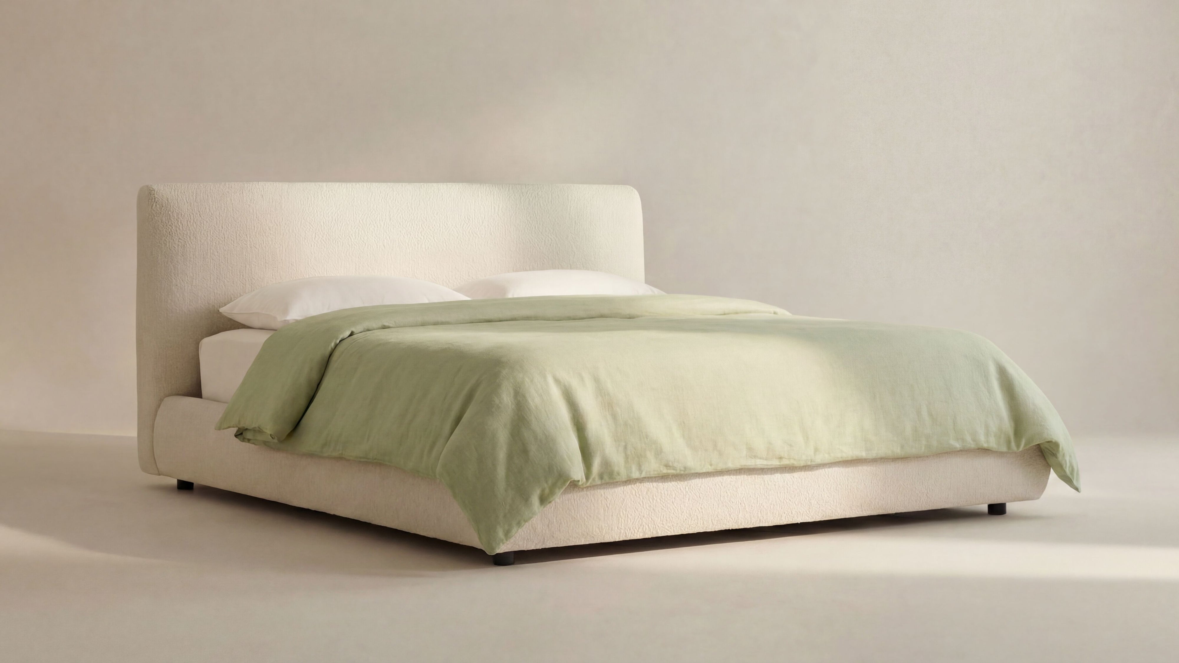 Dream Bed, Queen, Cream Boucle