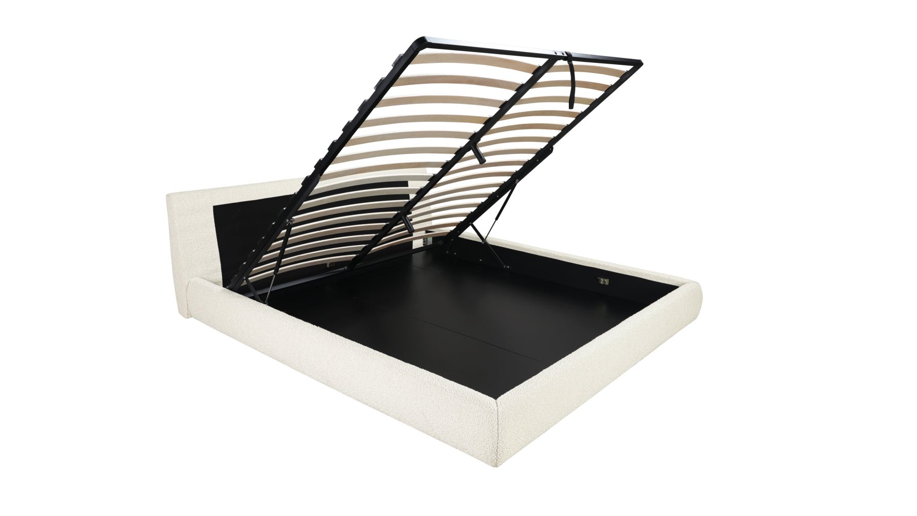 Cloud Bed with Storage, King, Cream Boucle - Sundays Company CanadaBED-RN-008-067-0