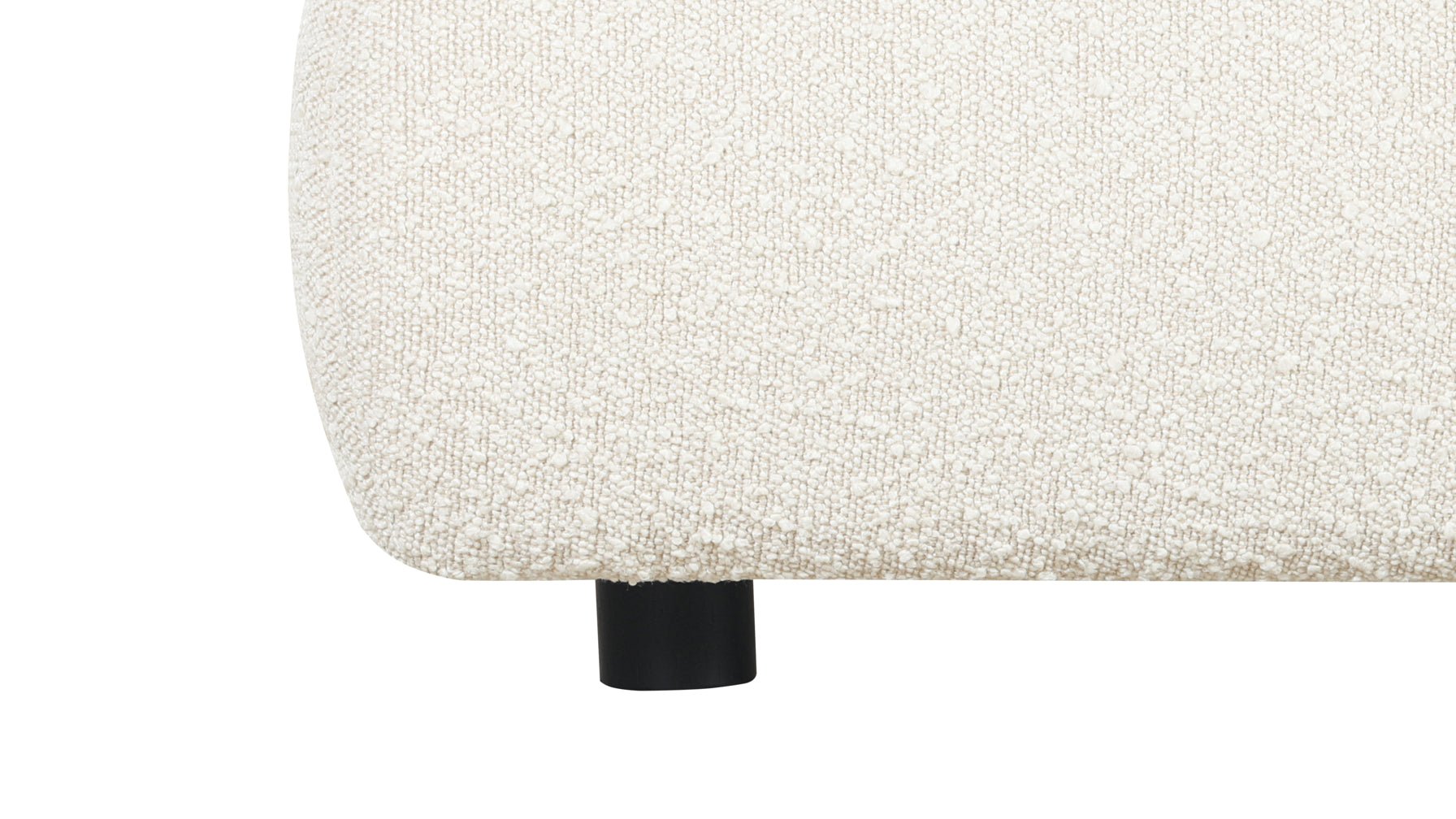 Cloud Bed with Storage, Queen, Cream Boucle