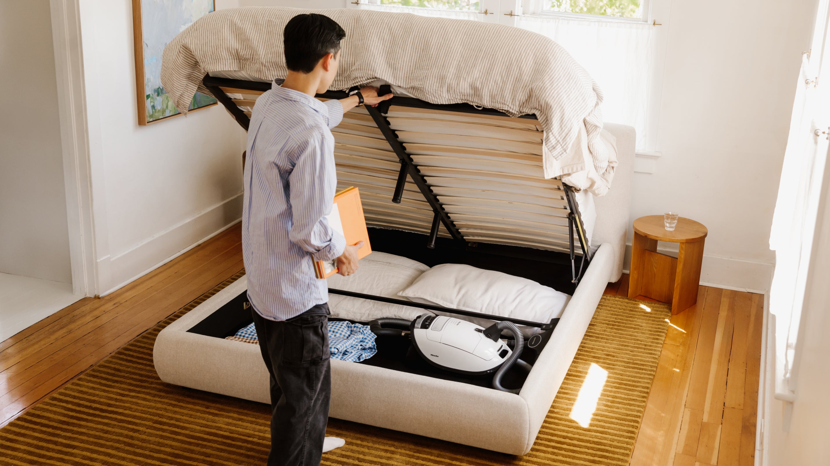Dream Bed With Storage, Queen, Latte - Sundays Company CanadaBED-RN-026-021-0