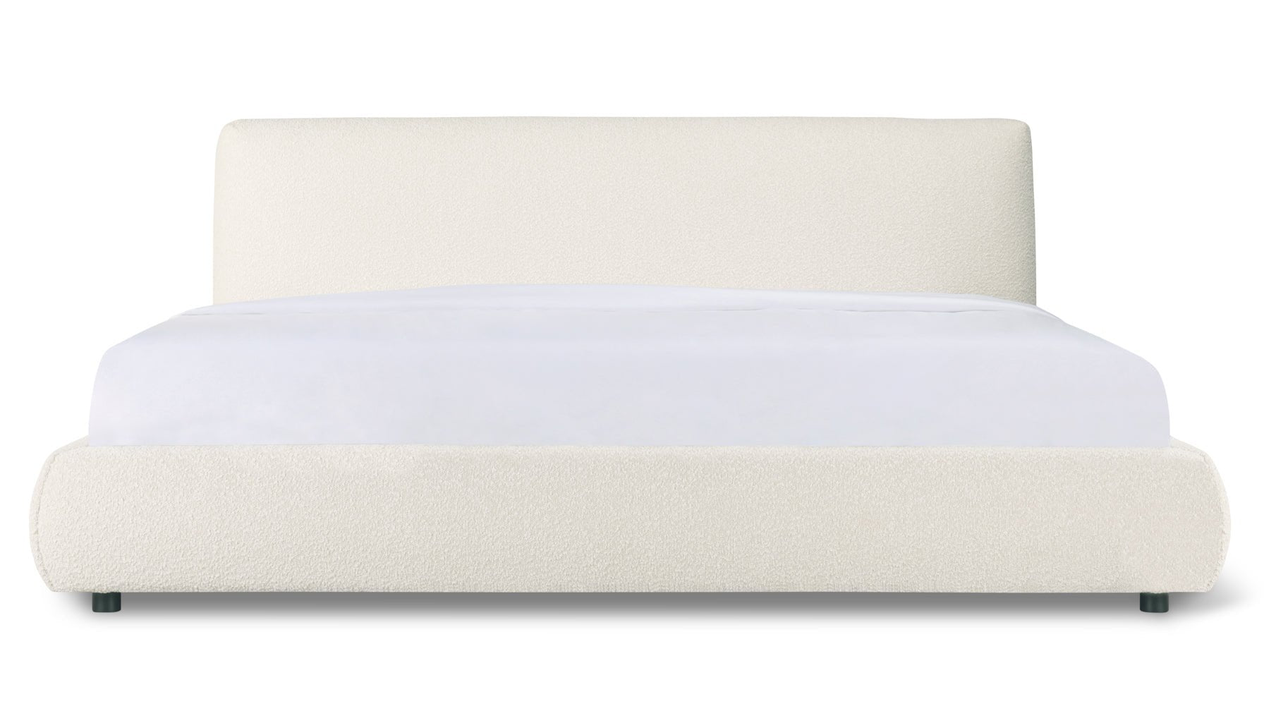 Dream Bed, King, Cream Boucle - Image 1