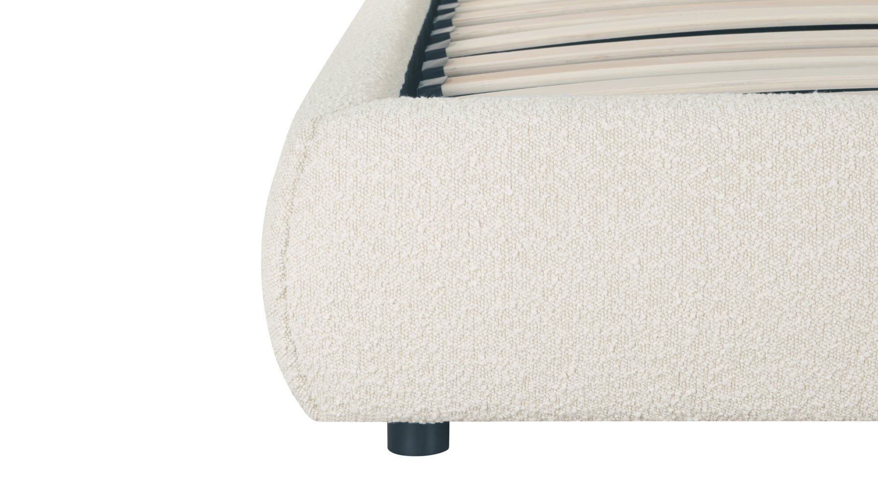Dream Storage Bed, King, Cream Boucle