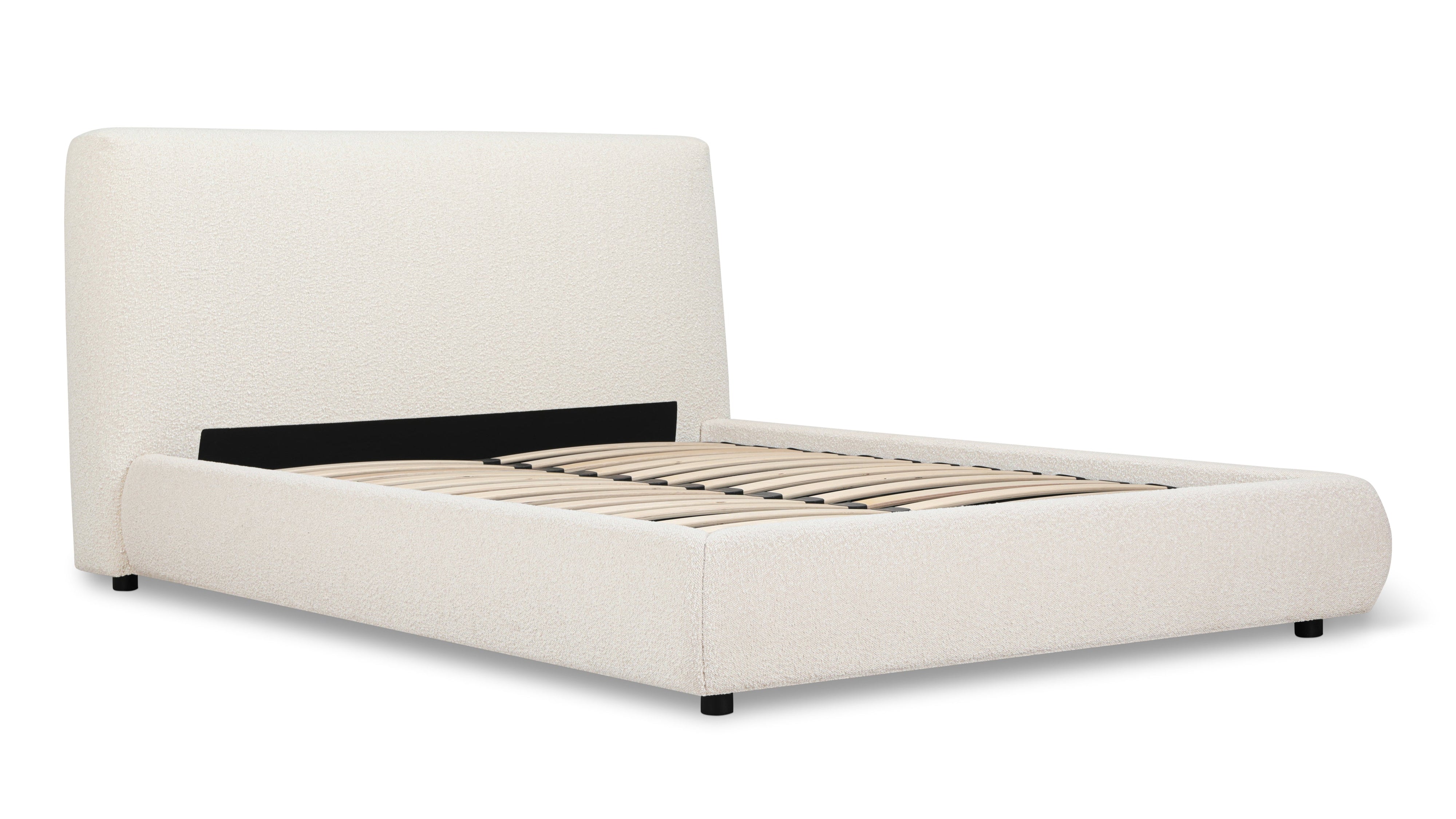 Dream Bed With Storage, Full, Cream Boucle - Image 6