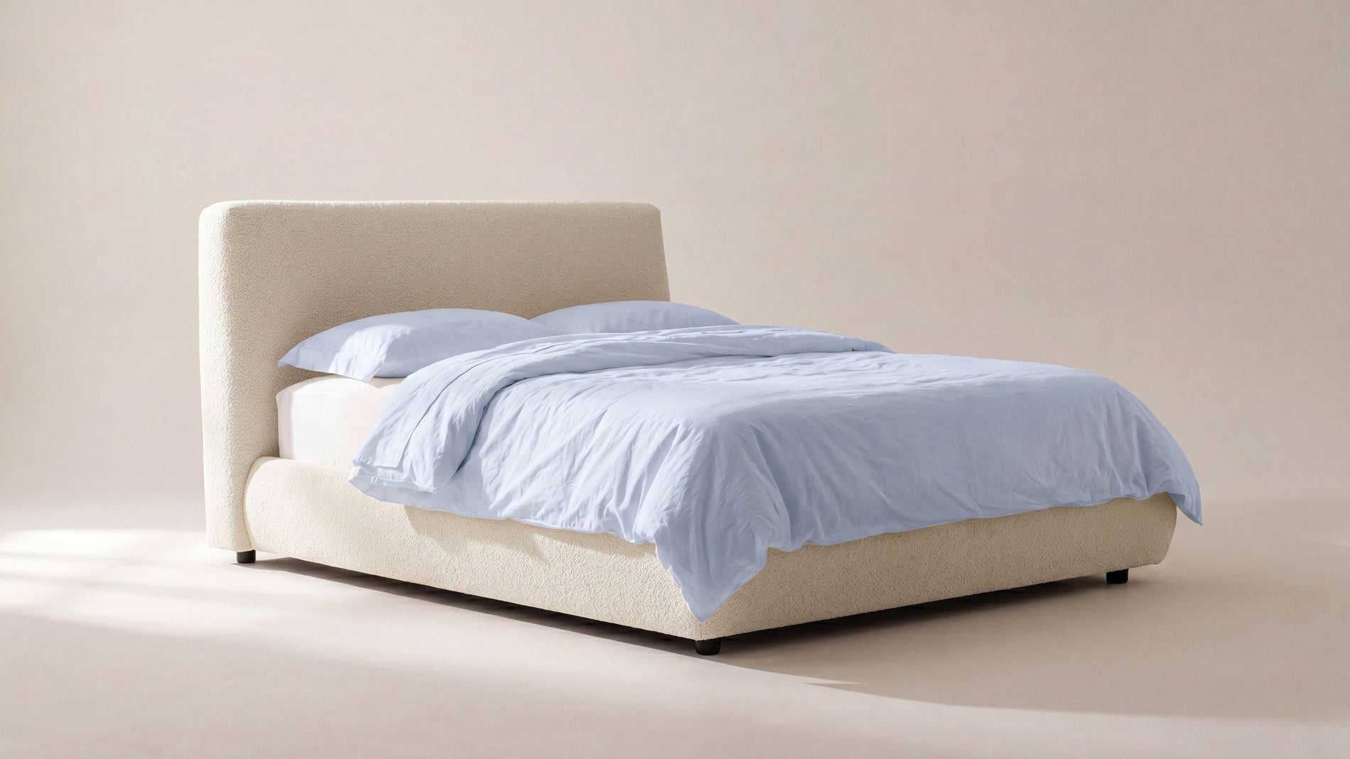 Dream Storage Bed, Full, Cream Boucle_image