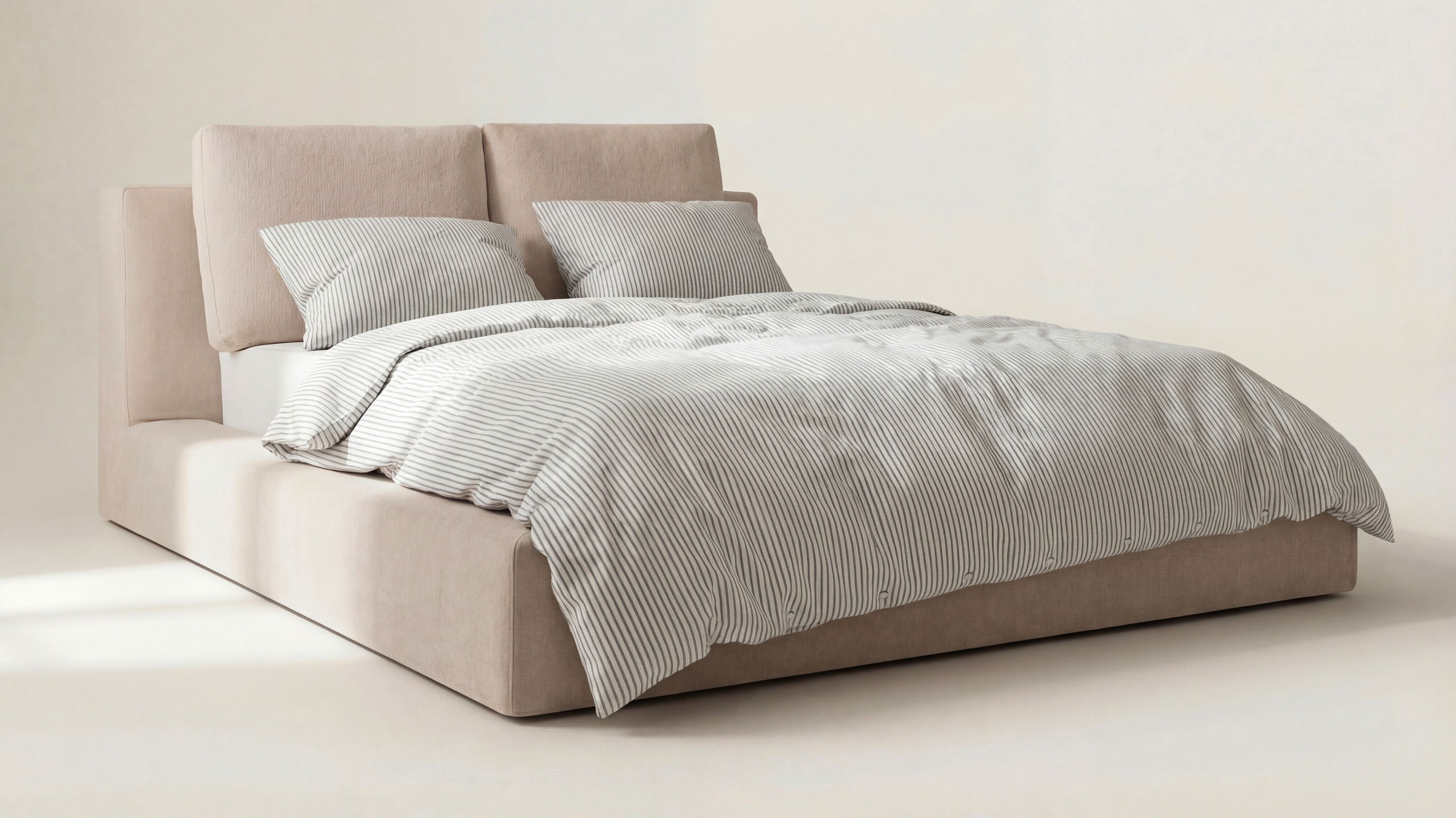 Movie Night™ Storage Bed, Queen, Latte