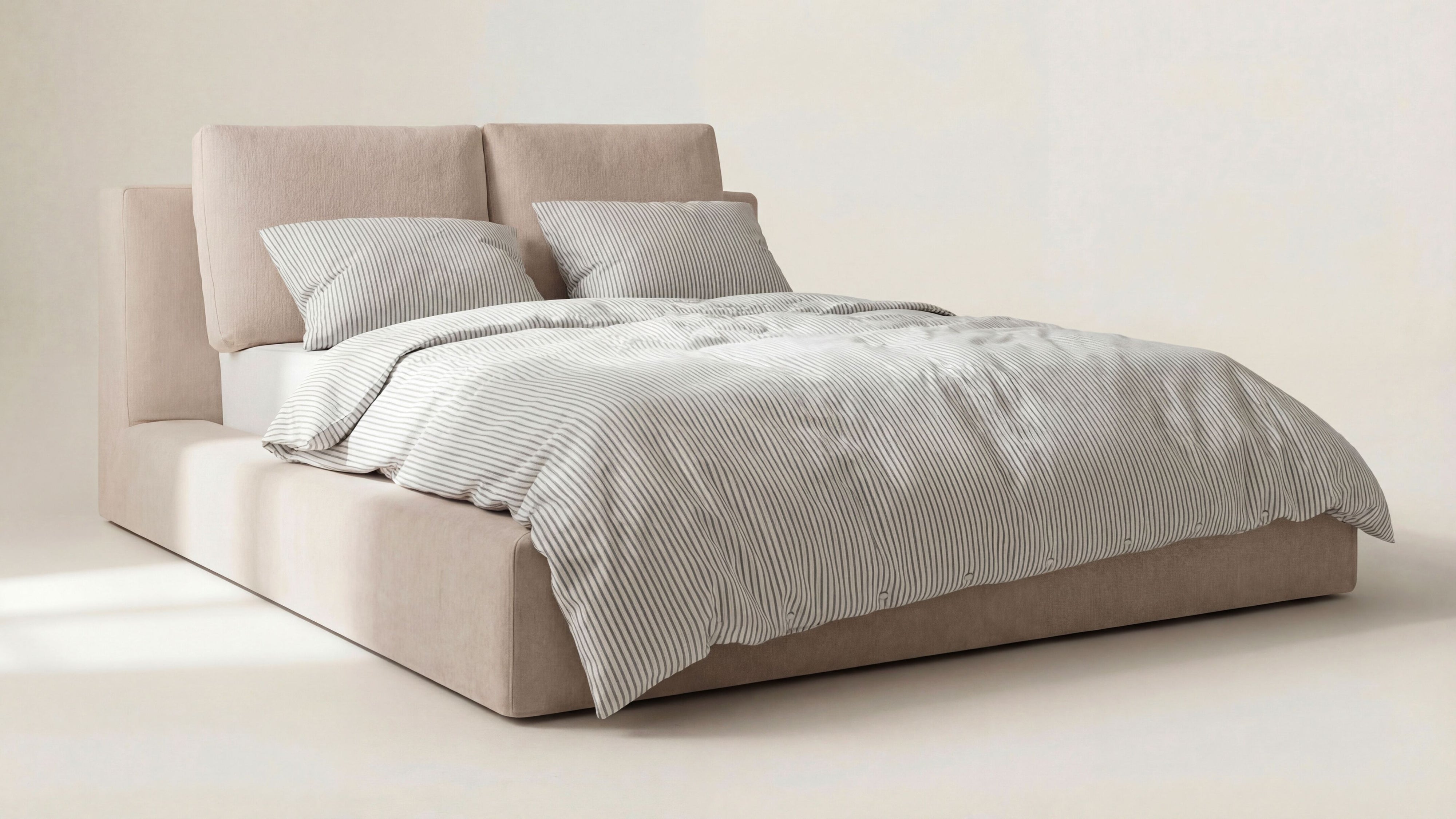 Movie Night™ Storage Bed, Queen, Latte