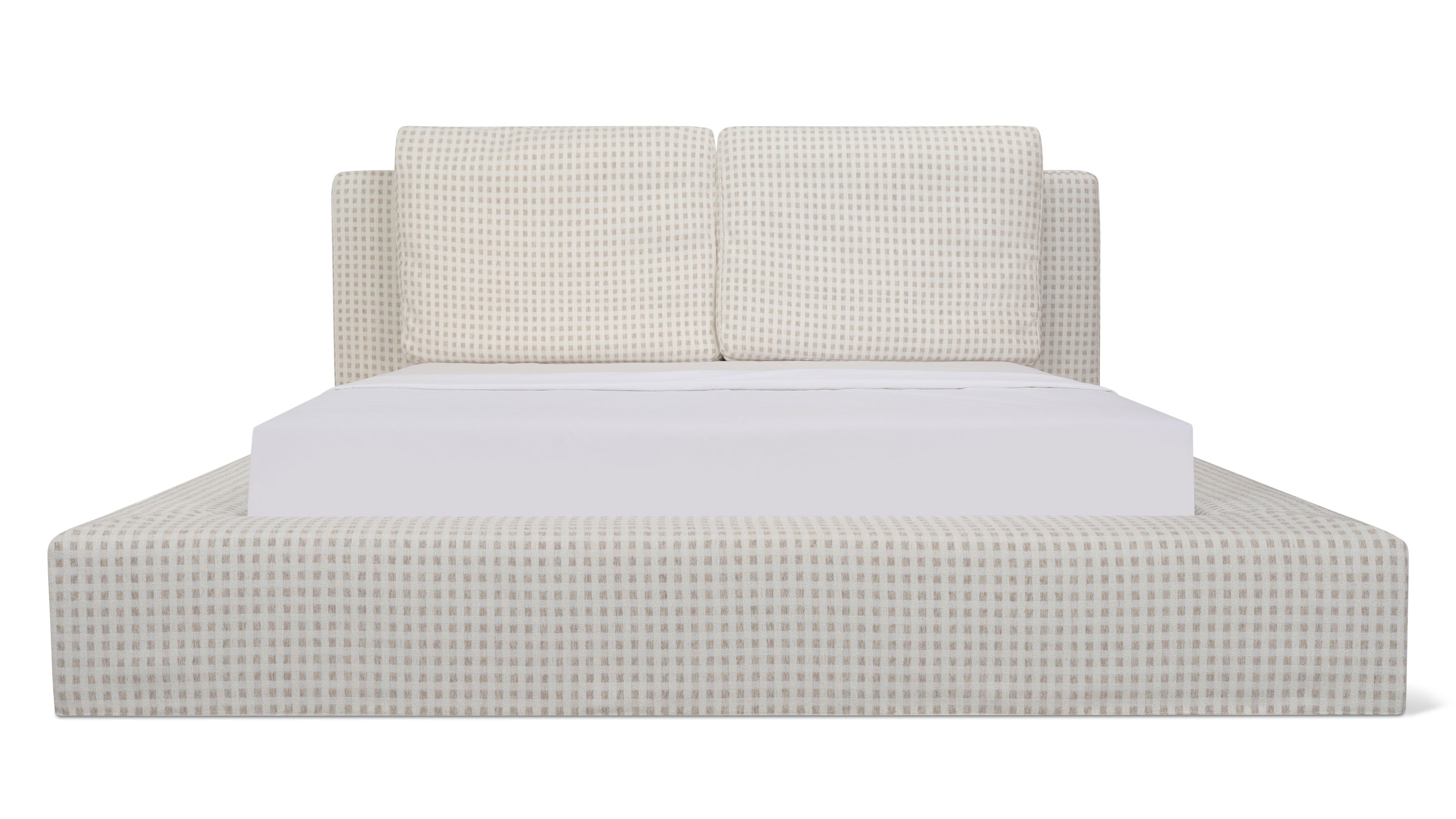 Movie Night™ Storage Bed, Queen, Carmel Check - Sundays Company CanadaBED-RN-036-193-0