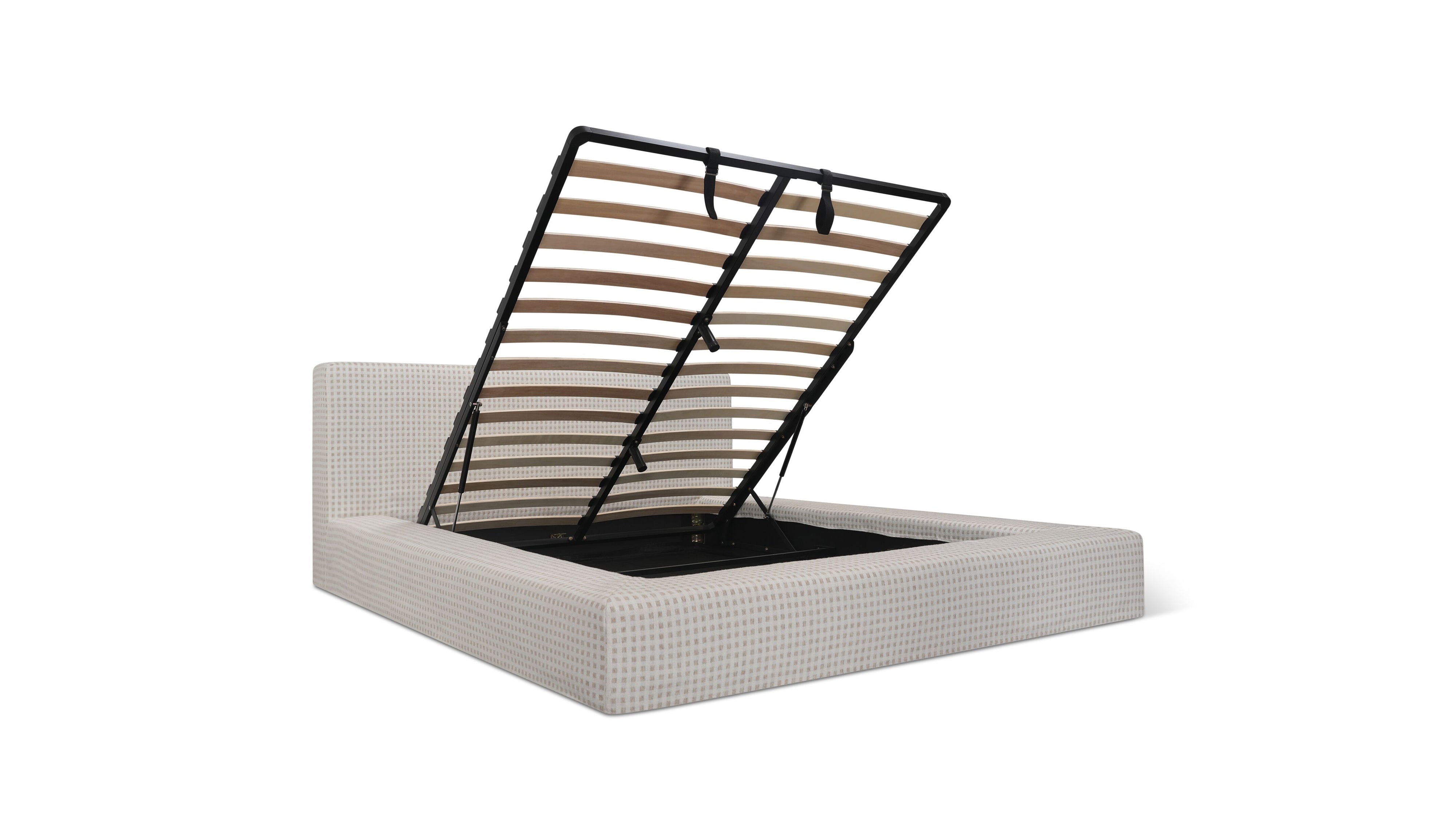 Movie Night™ Storage Bed, Queen, Carmel Check - Sundays Company CanadaBED-RN-036-193-0