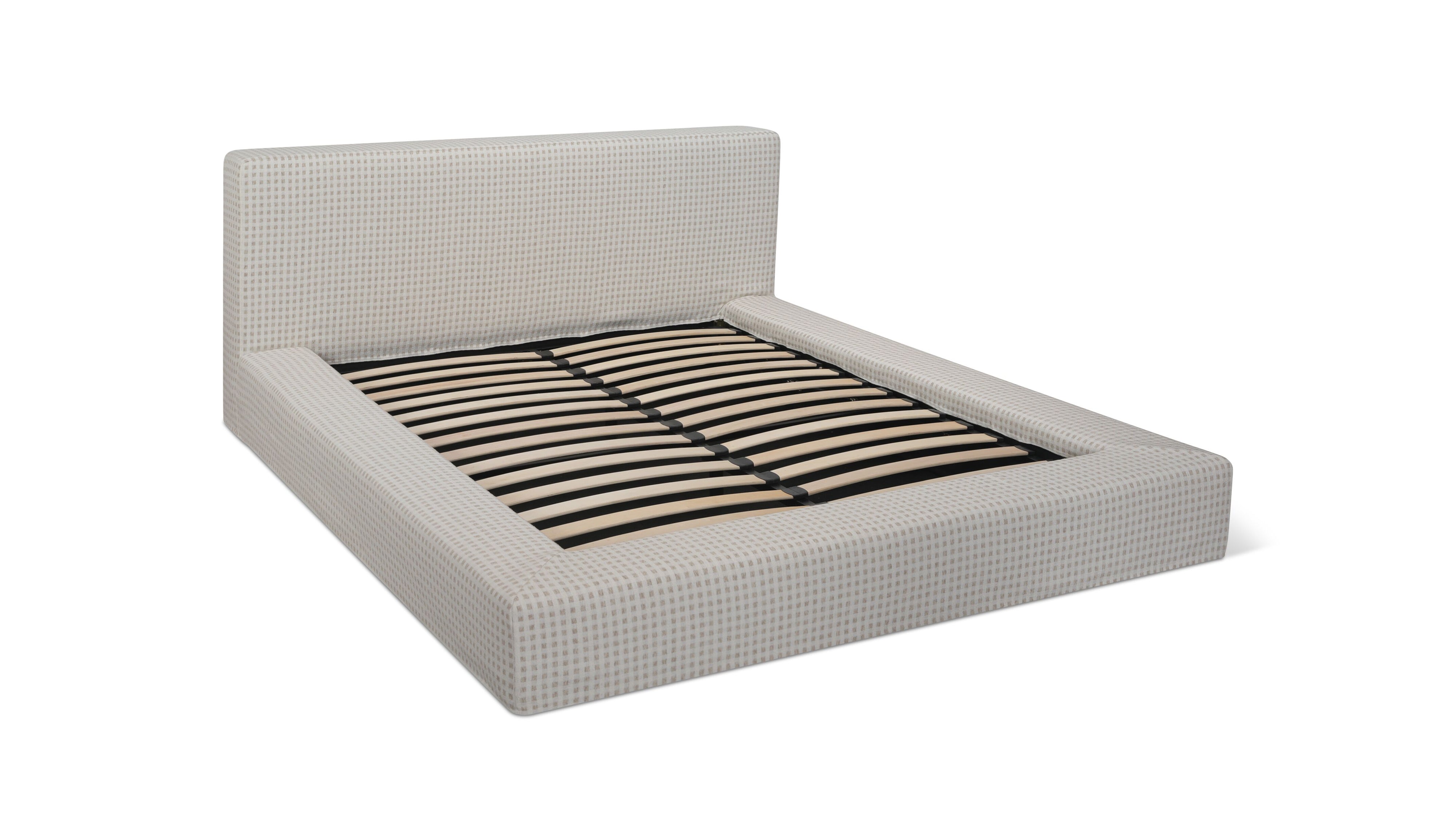 Movie Night™ Storage Bed, Queen, Carmel Check - Sundays Company CanadaBED-RN-036-193-0