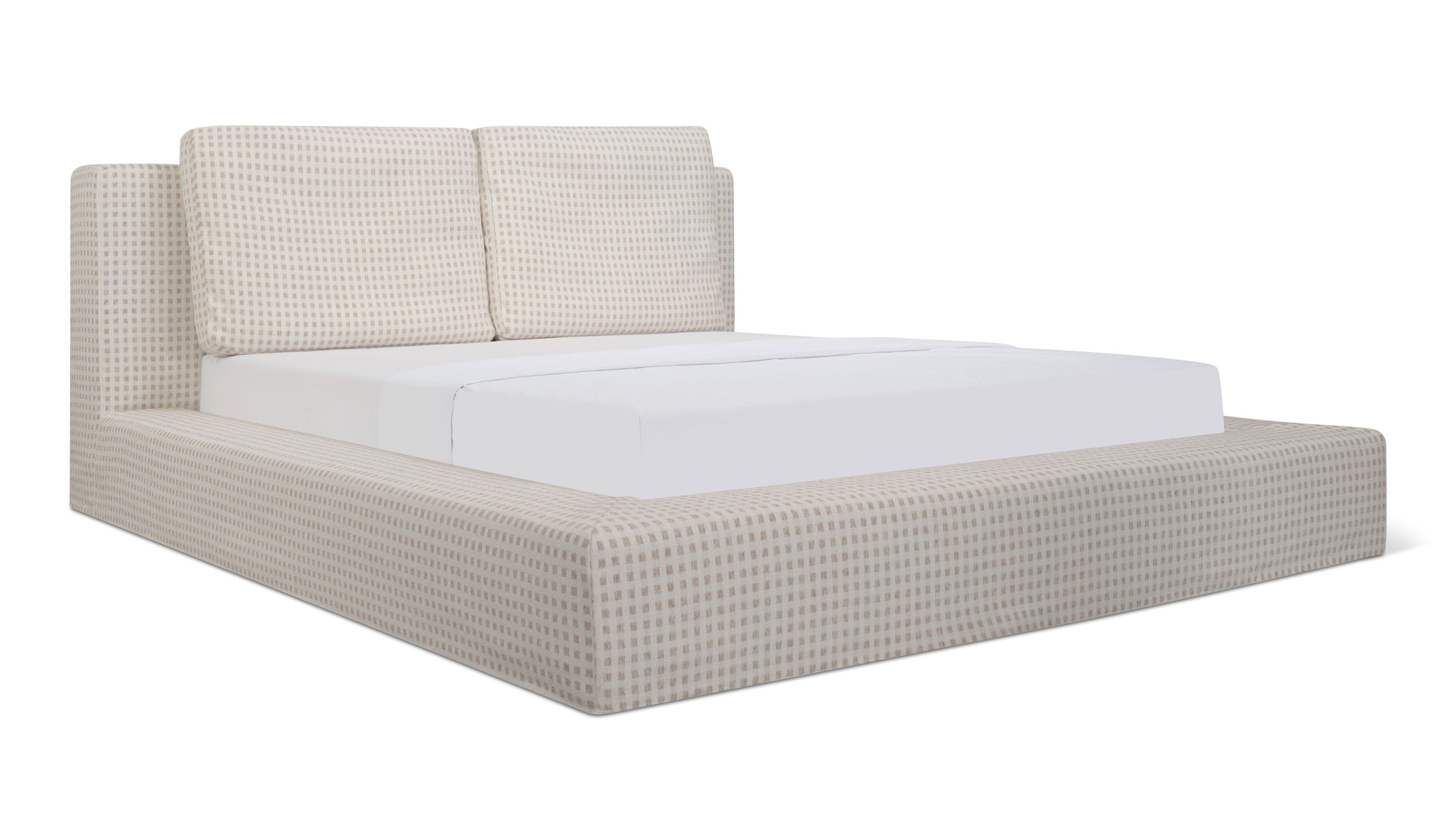 Movie Night™ Storage Bed, Queen, Carmel Check - Sundays Company CanadaBED-RN-036-193-0