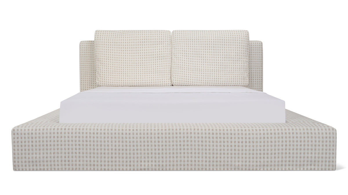 Movie Night™ Storage Bed, Queen, Carmel Check — alternate view