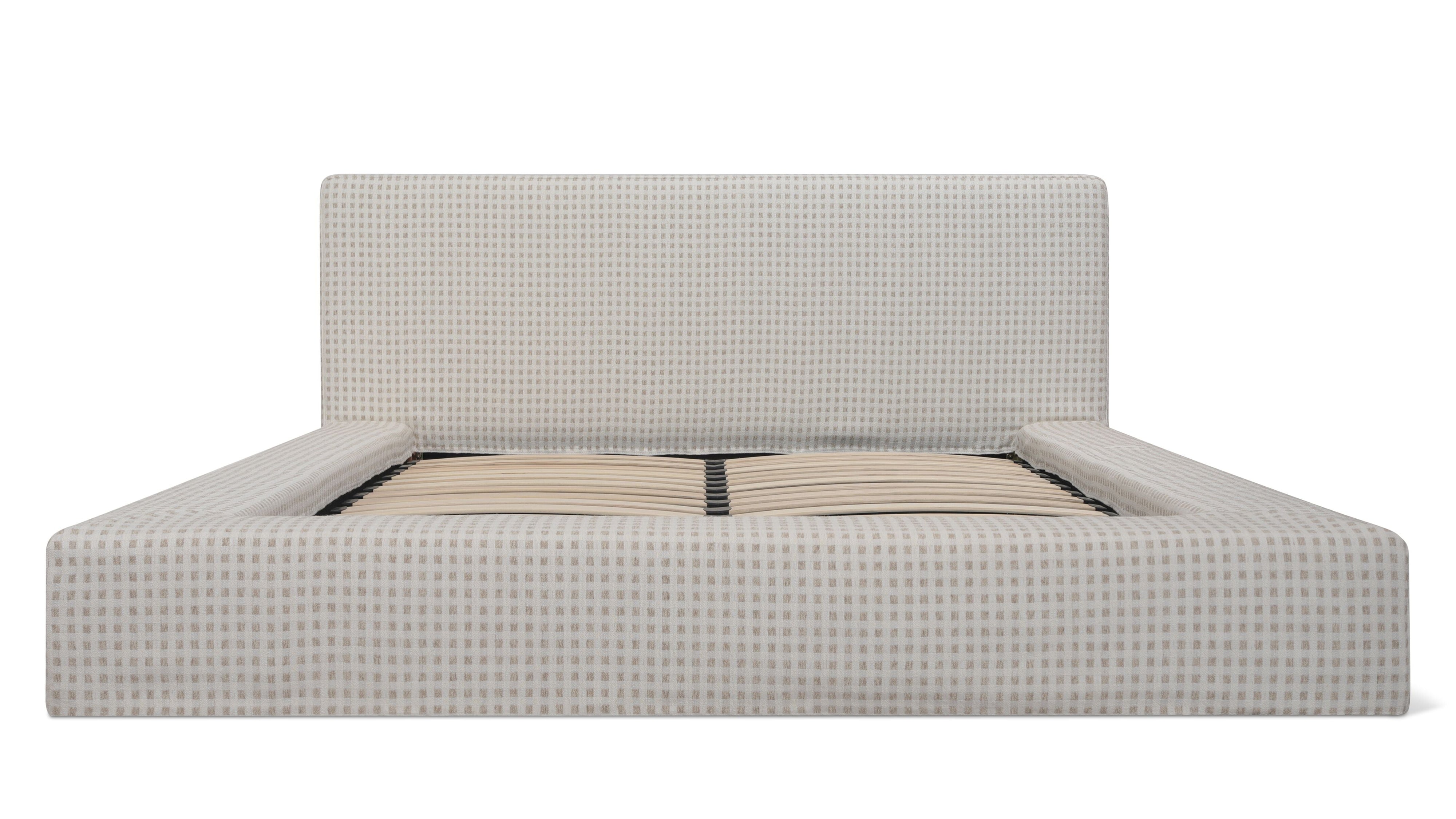 Movie Night™ Storage Bed, King, Carmel Check