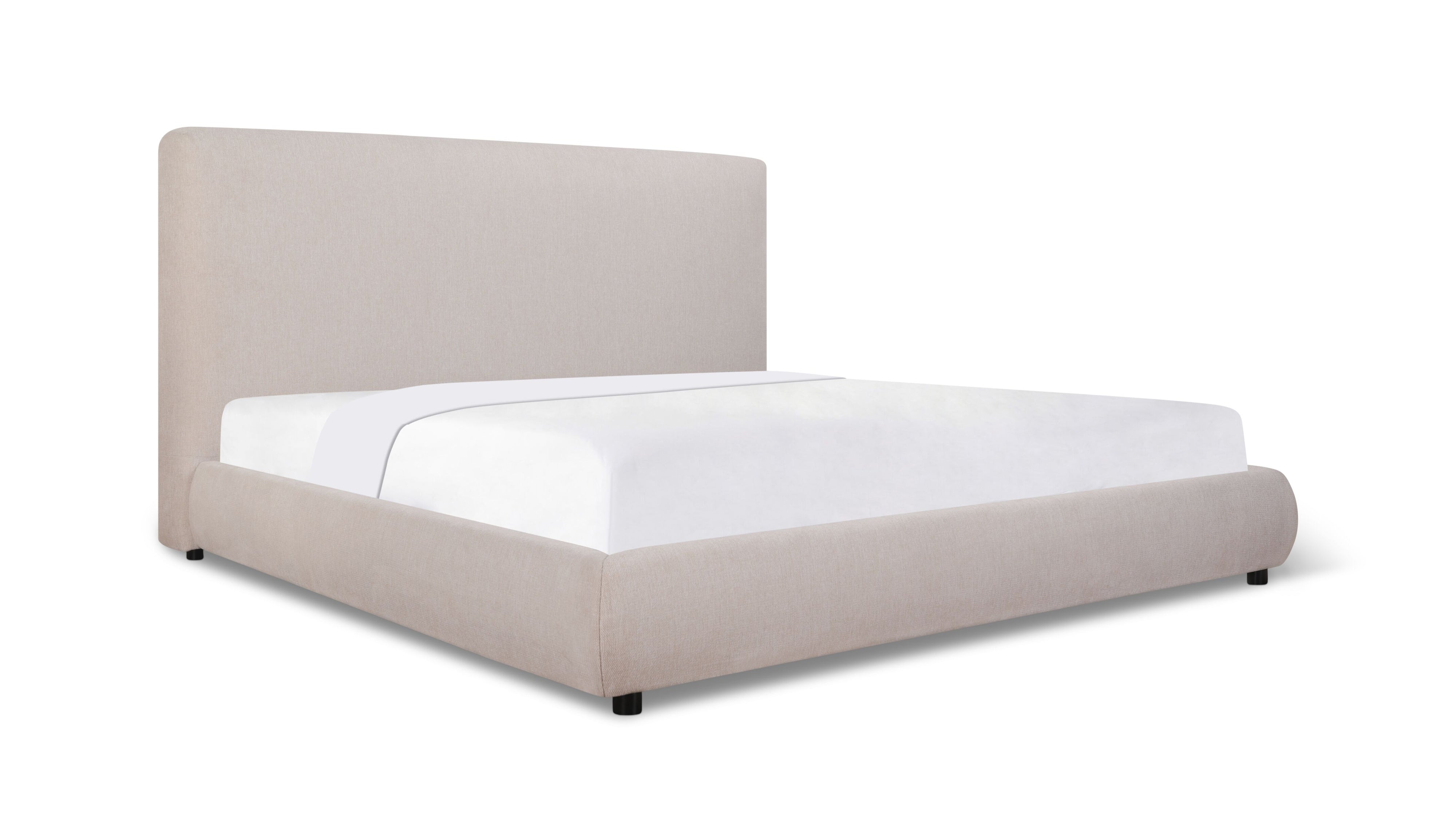 Dream Storage Bed With Tall Headboard, Queen, Latte