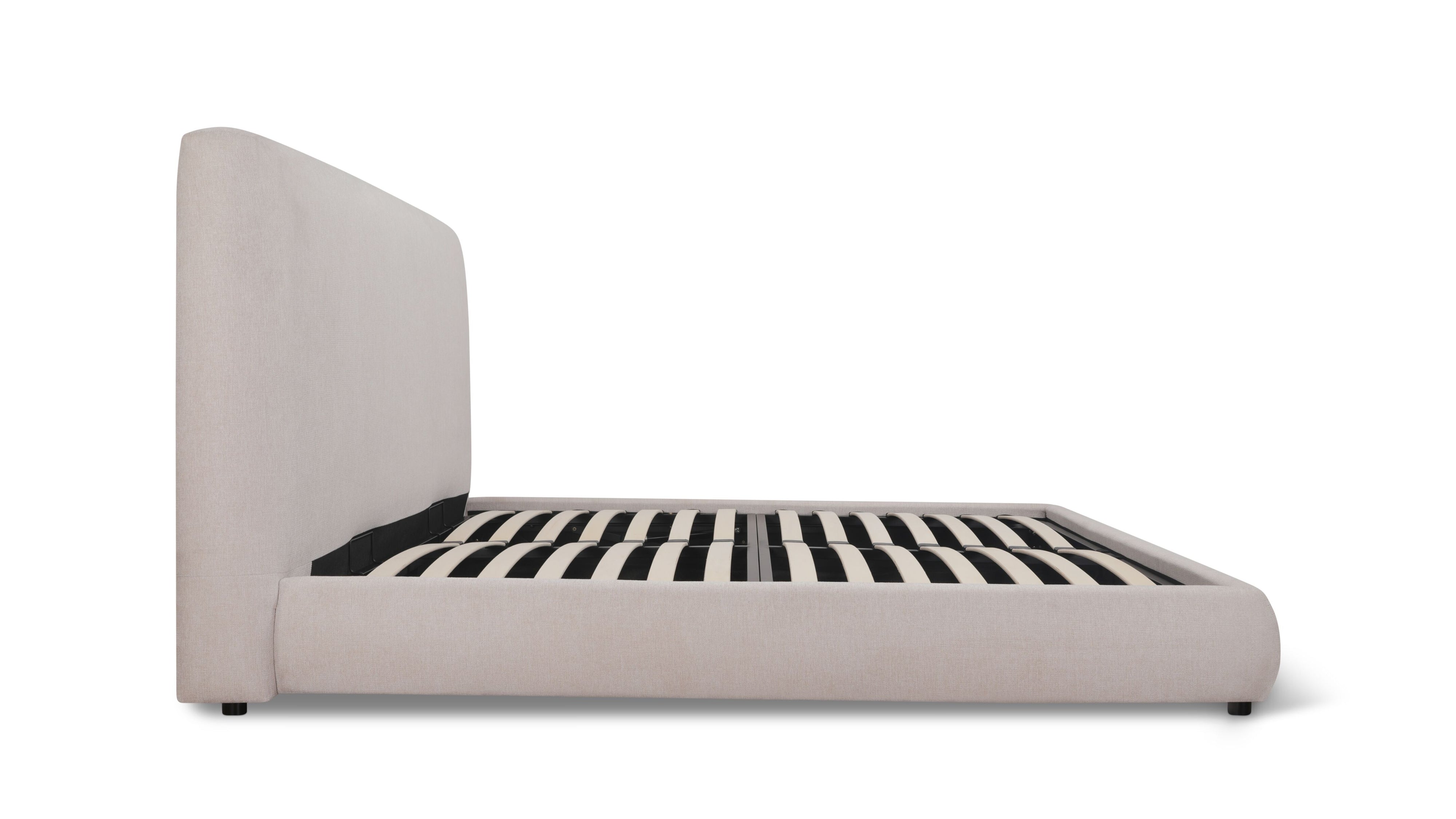 Dream Storage Bed With Tall Headboard, Queen, Latte