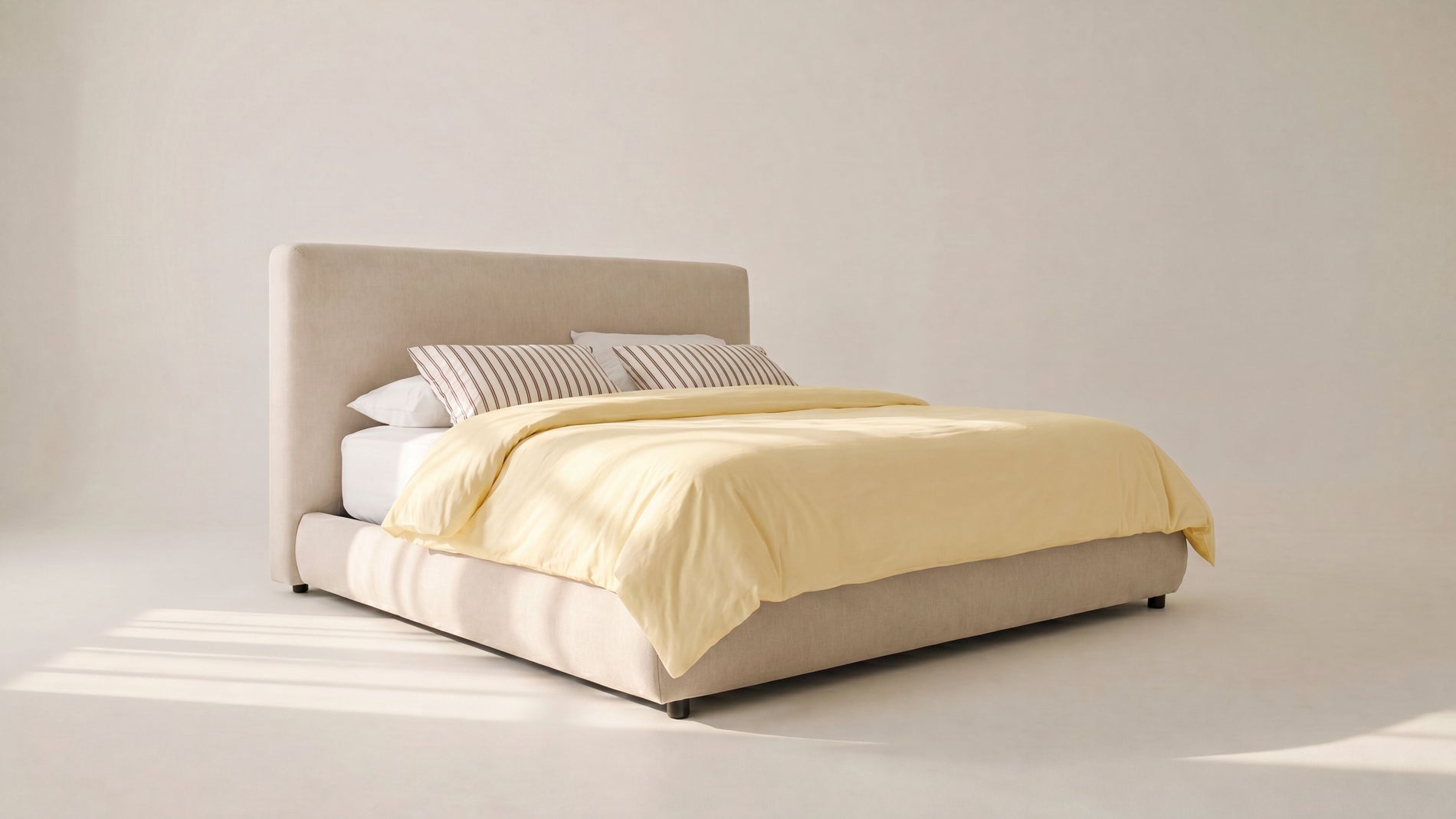 Dream Storage Bed With Tall Headboard, Queen, Latte_image