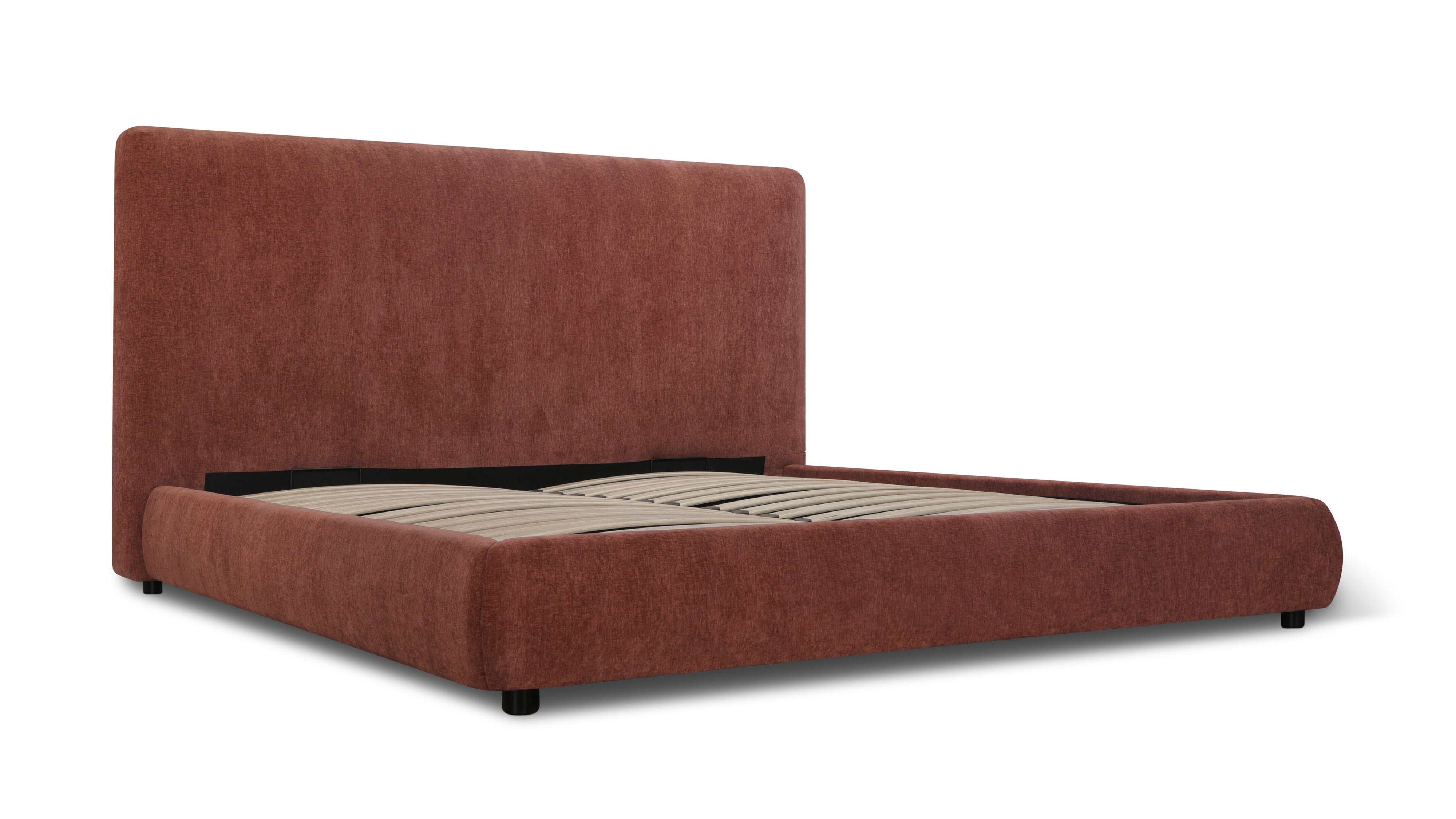 Dream Storage Bed With Tall Headboard, Queen, Toffee