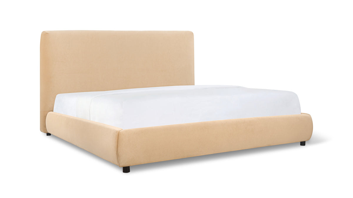 Dream Storage Bed With Tall Headboard, Queen, Honey
