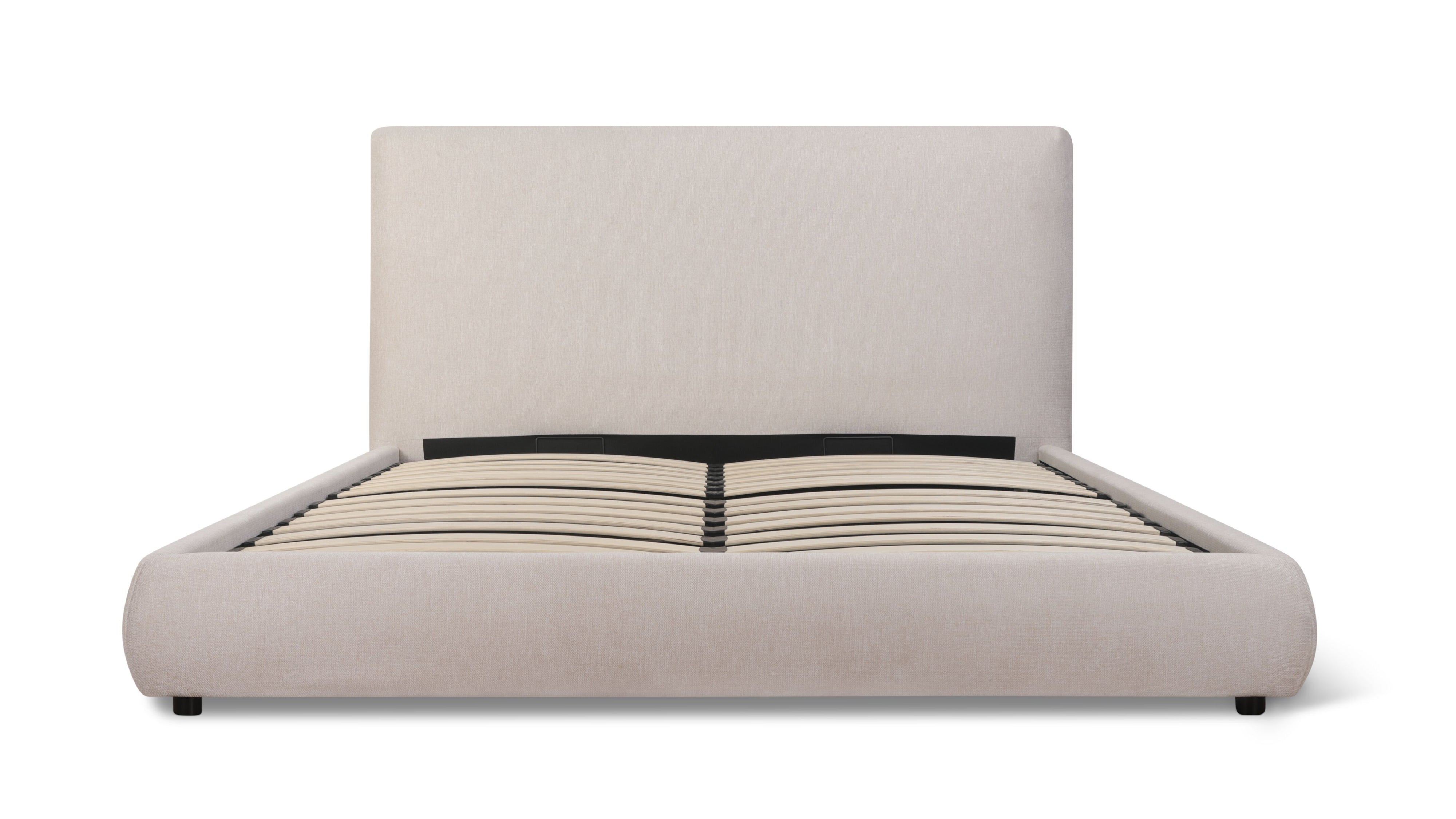 Dream Storage Bed With Tall Headboard, King, Latte