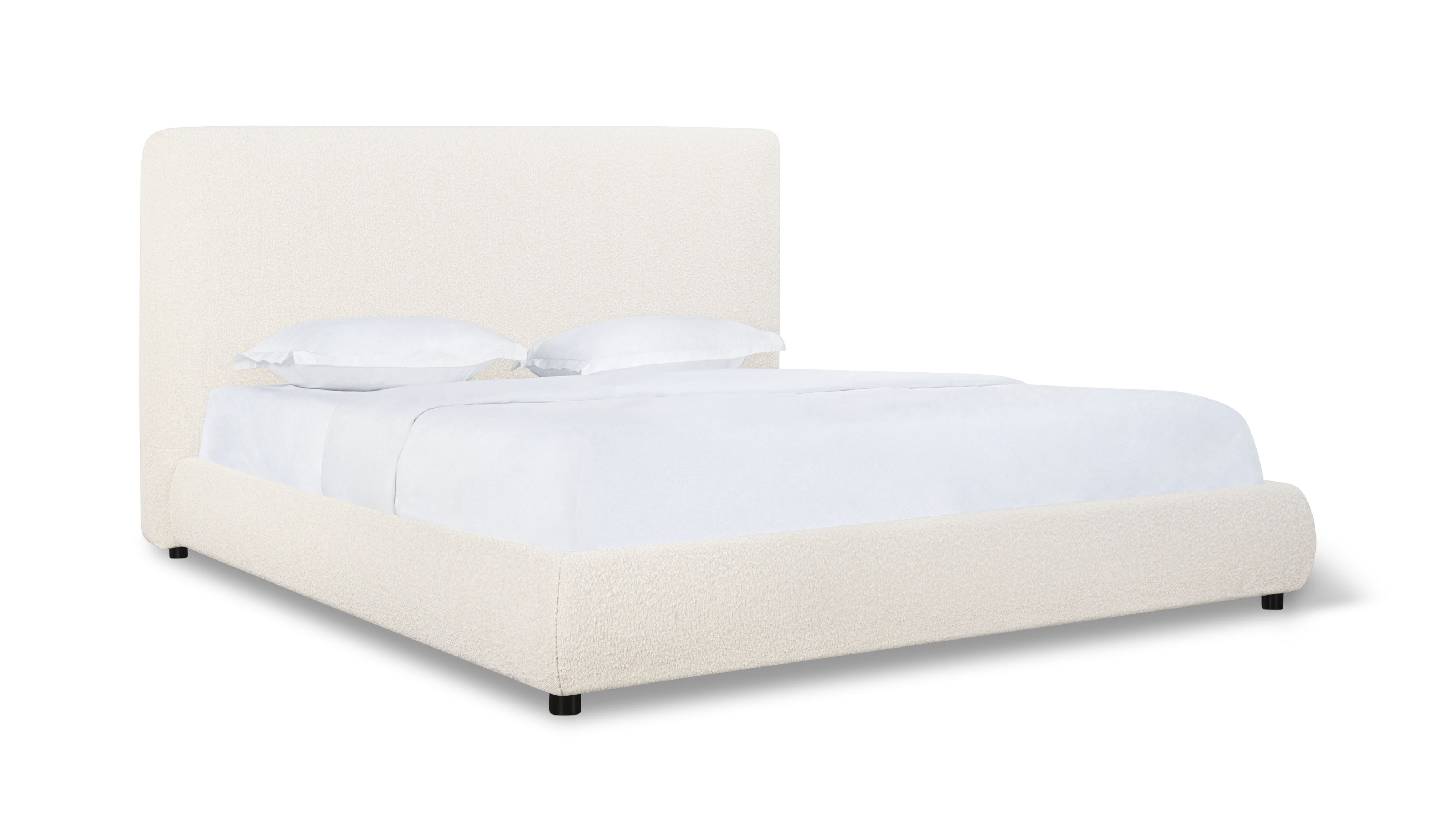 Dream Storage Bed With Tall Headboard, King, Cream Boucle