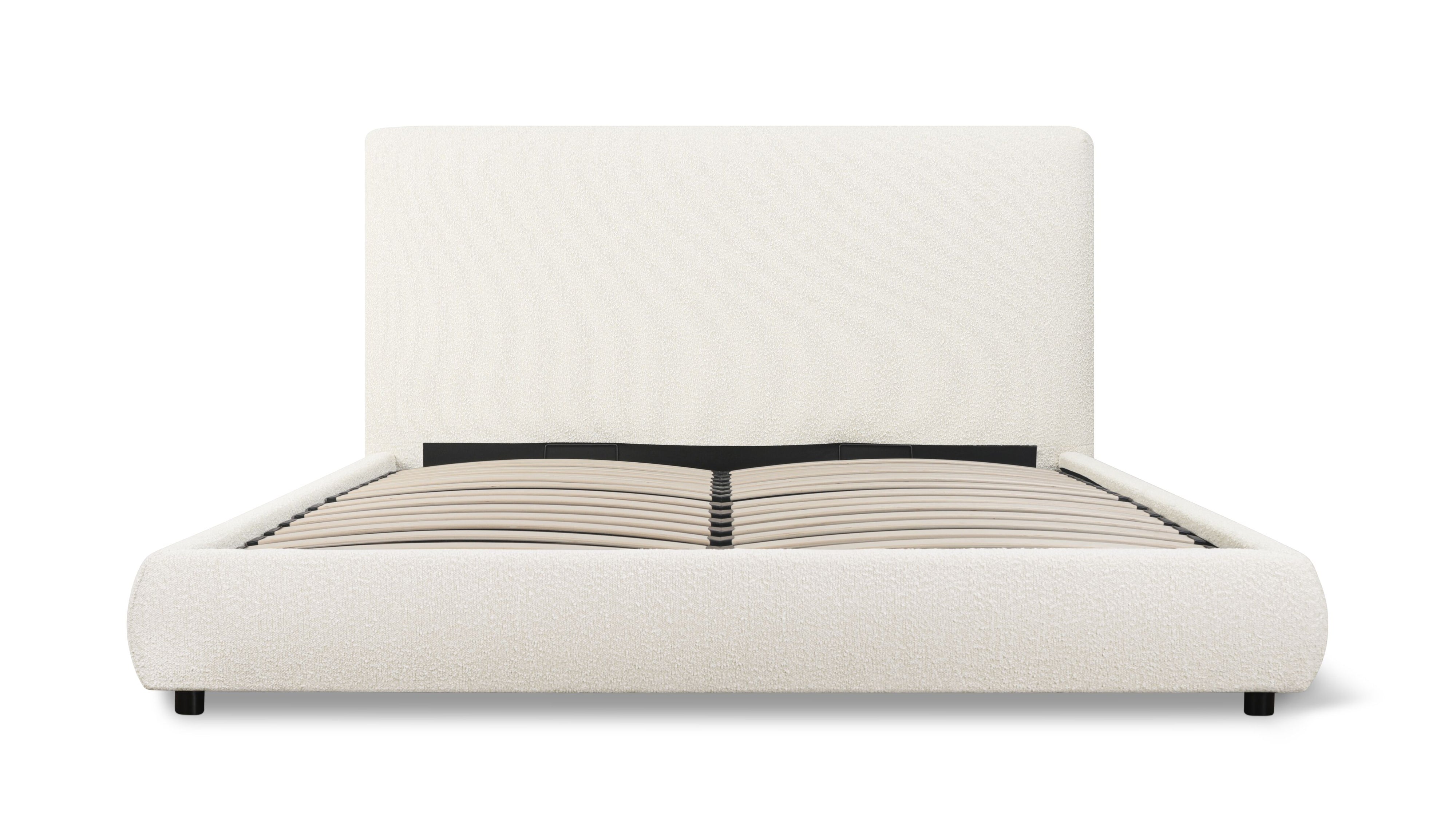 Dream Storage Bed With Tall Headboard, King, Cream Boucle