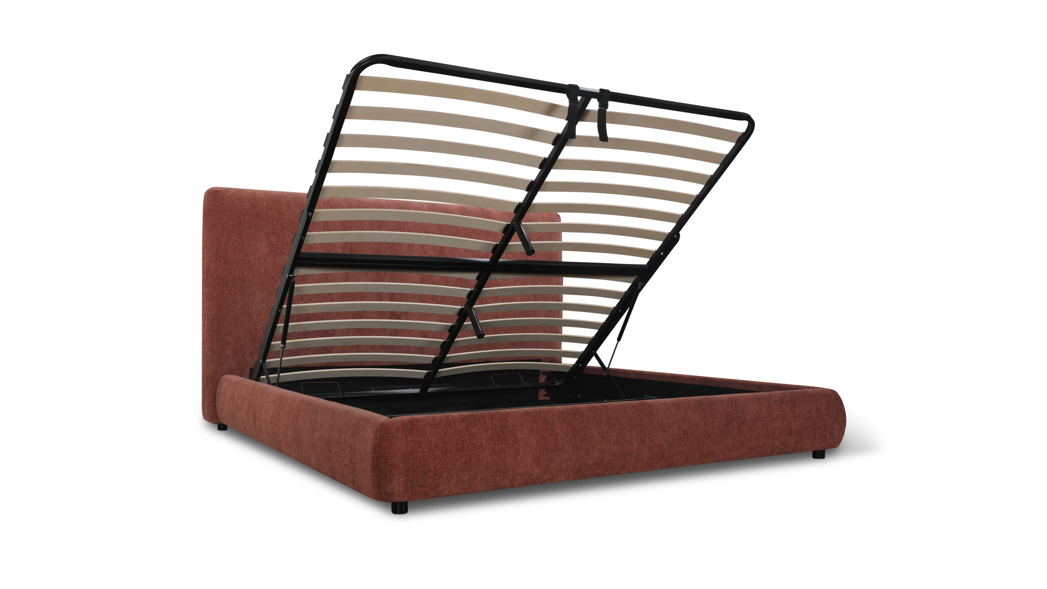 Dream Storage Bed With Tall Headboard, King, Toffee